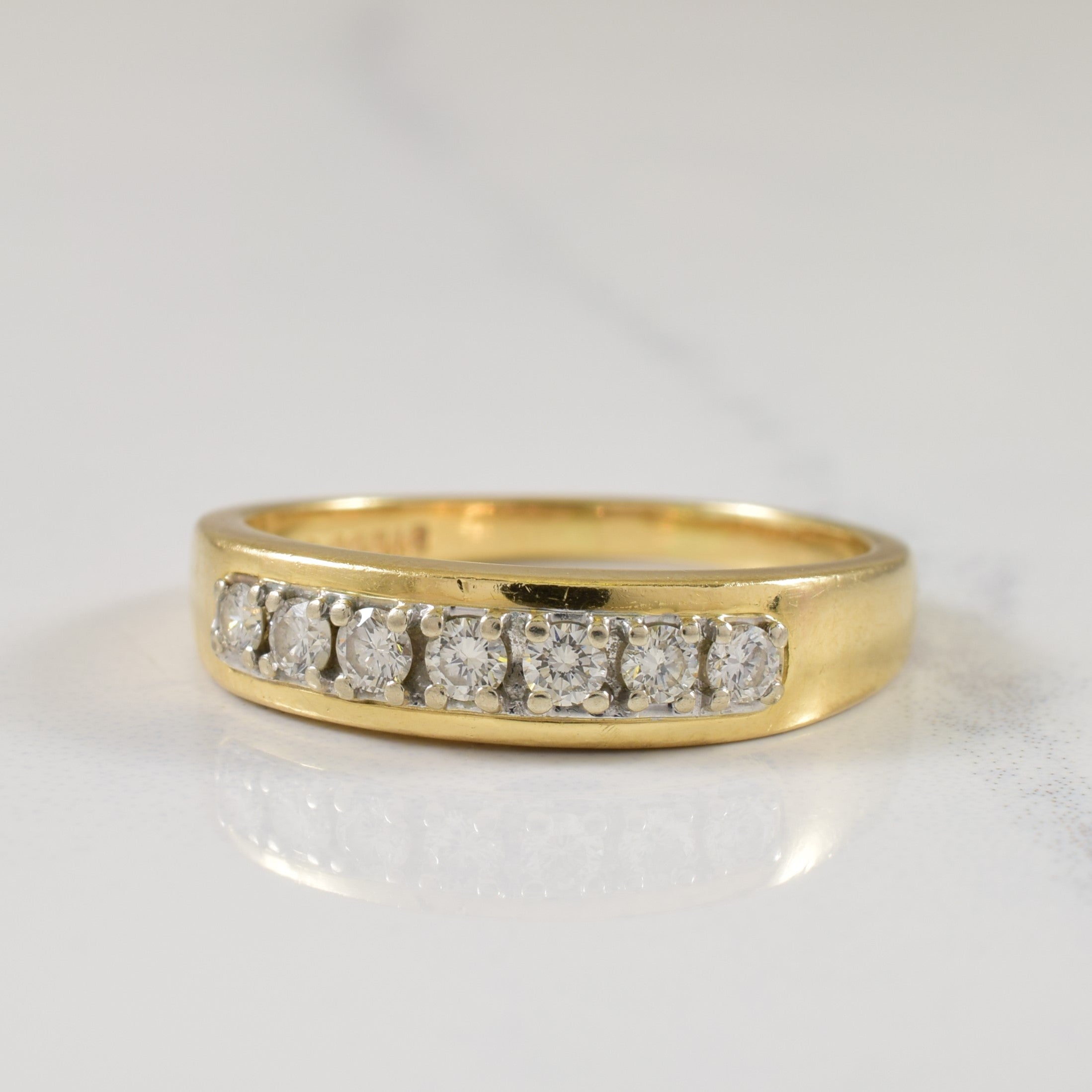 Pave Set Diamond Ring | 0.25ctw | SZ 7 |