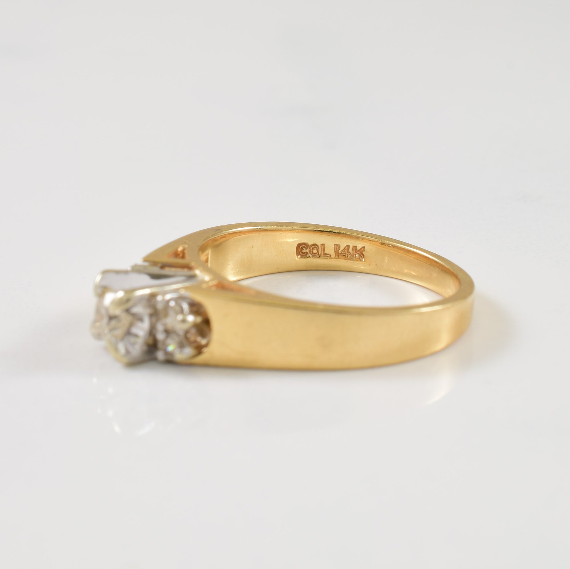 Diamond Cathedral Ring | 0.23ctw | SZ 5.75 |