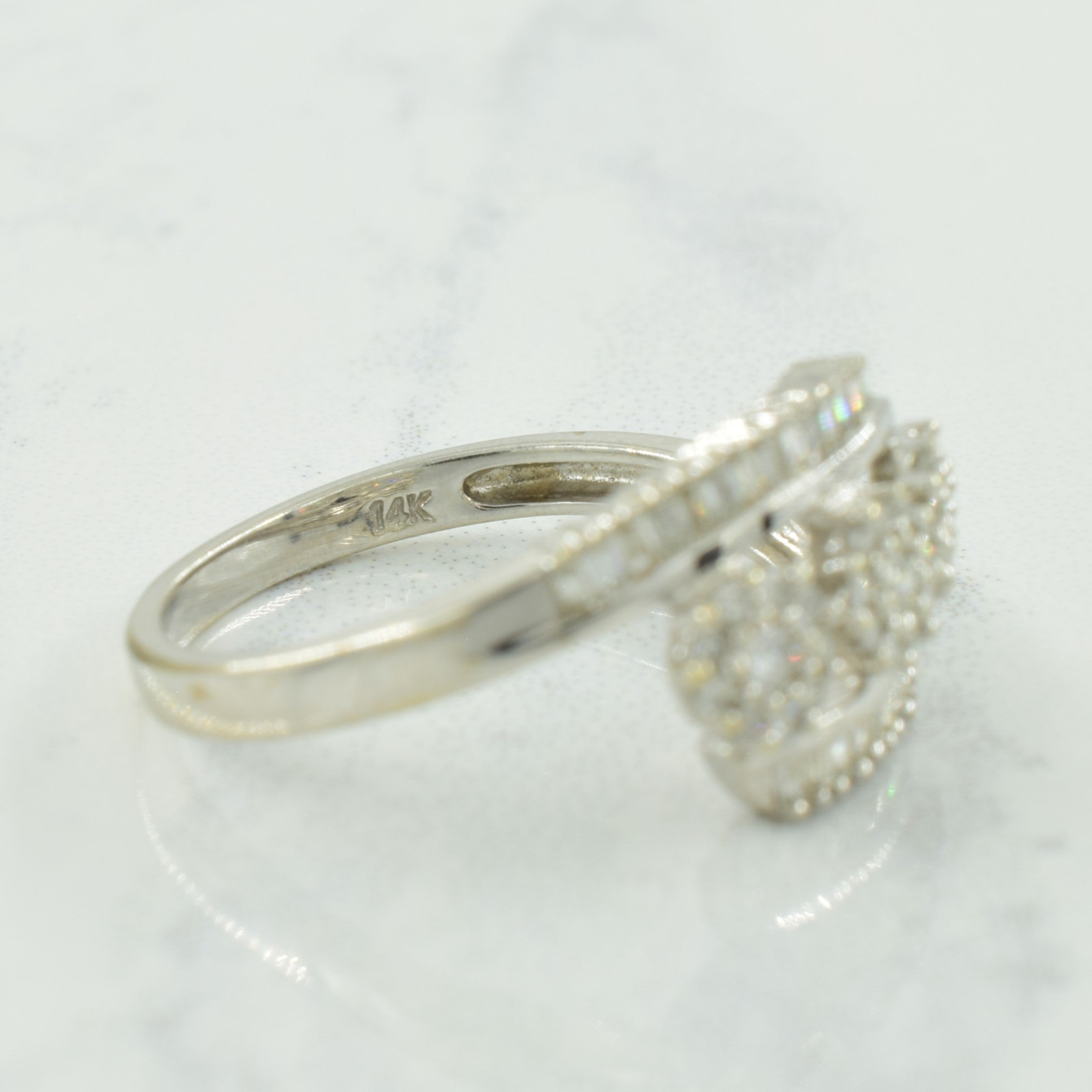 Diamond Bypass Ring | 0.34ctw | SZ 6.5 |