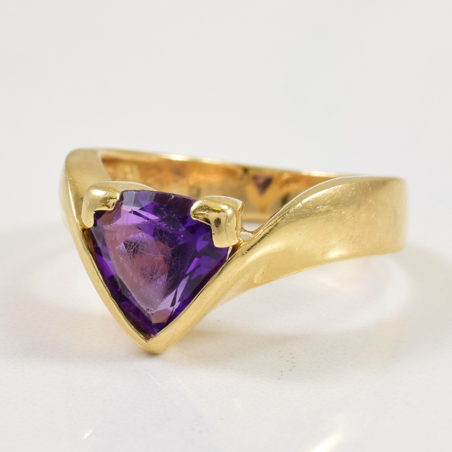 Amethyst Chevron Ring | 1.50ct | SZ 6.5 |