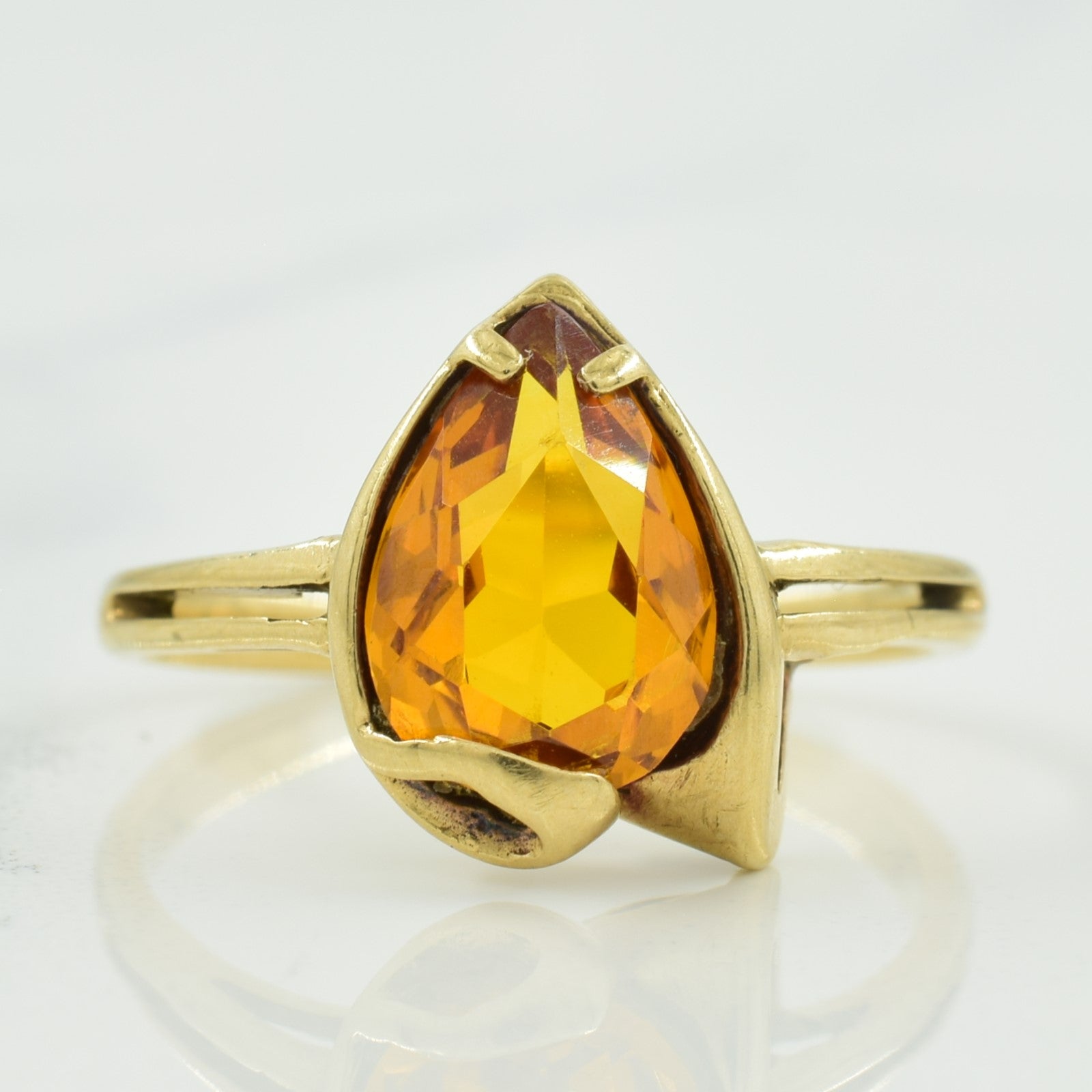 Pear shaped deals citrine ring