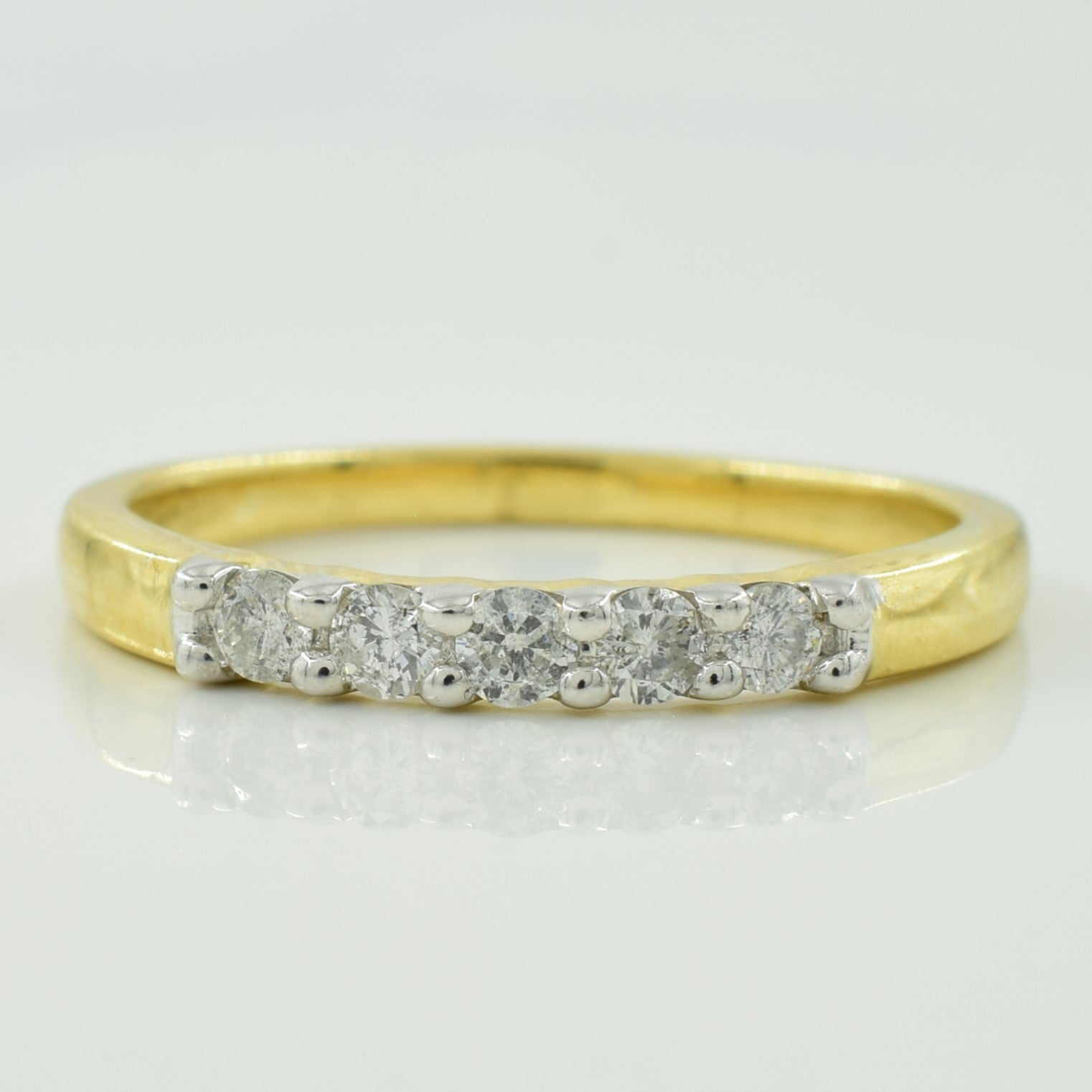 Bague cinq diamants | 0,20 ct au total | Taille 7 |