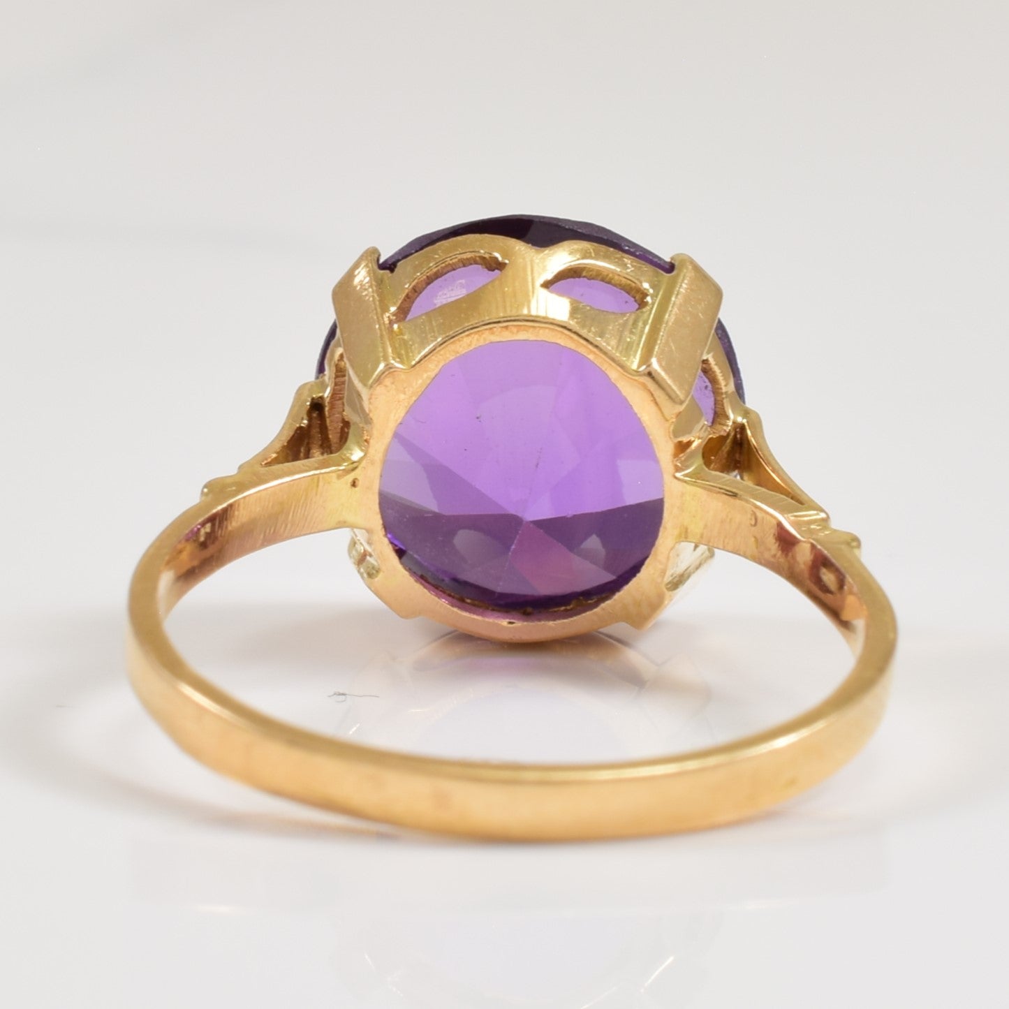 Synthetic Purple Sapphire Cocktail Ring | 7.50ct | SZ 5.5 |