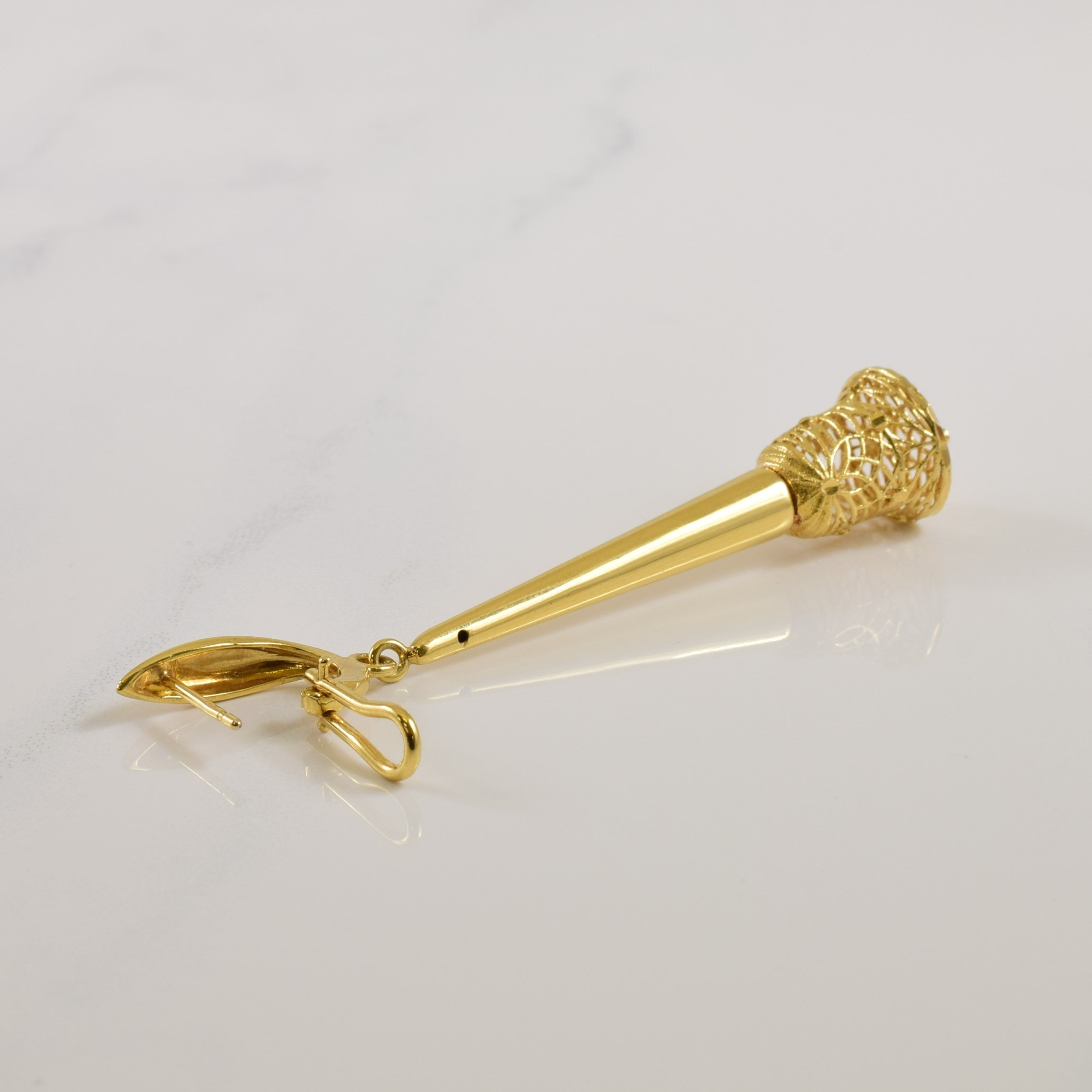 18k Yellow Gold Drop Earrings |