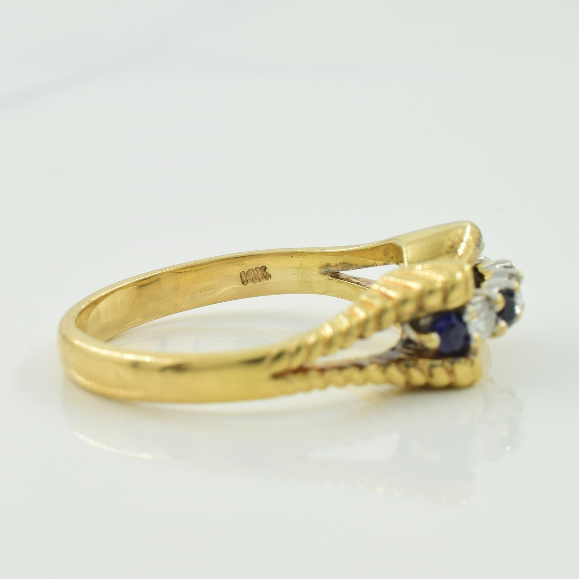 Sapphire & Diamond Ring | 0.17ctw, 0.08ctw | SZ 7.25 |