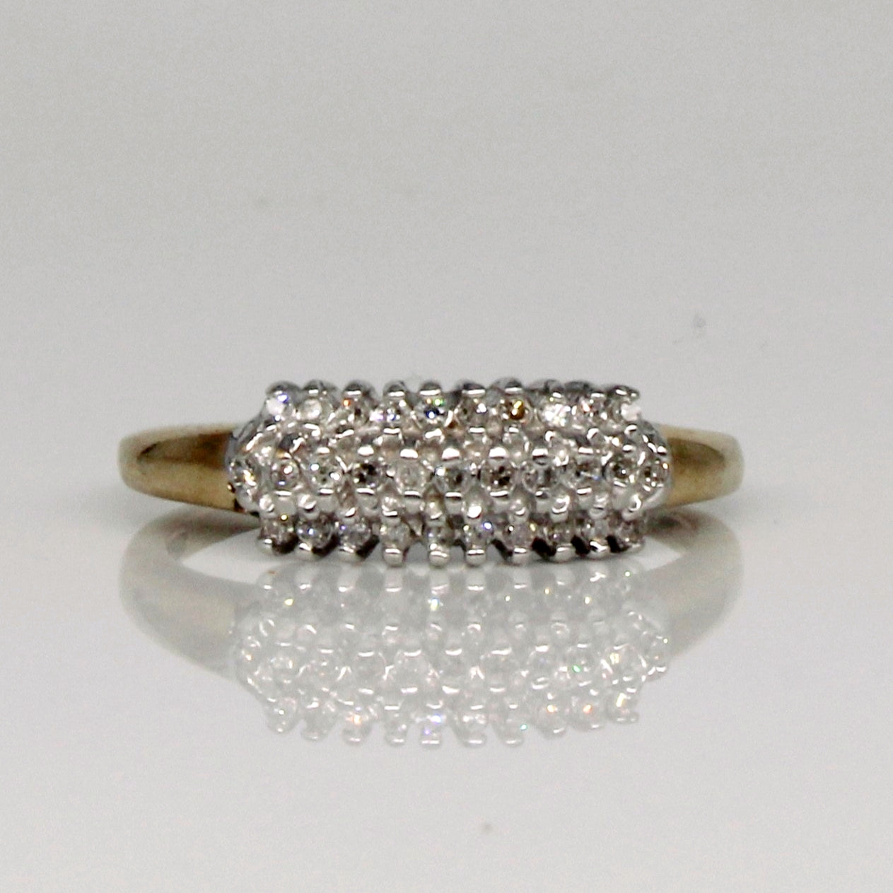 Bague sertie de diamants | 0,10 ct | Taille 7 |