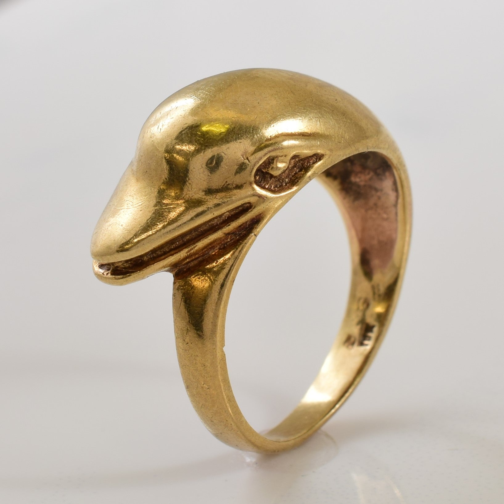 10k Yellow Gold Dolphin Ring | SZ 5.5 |