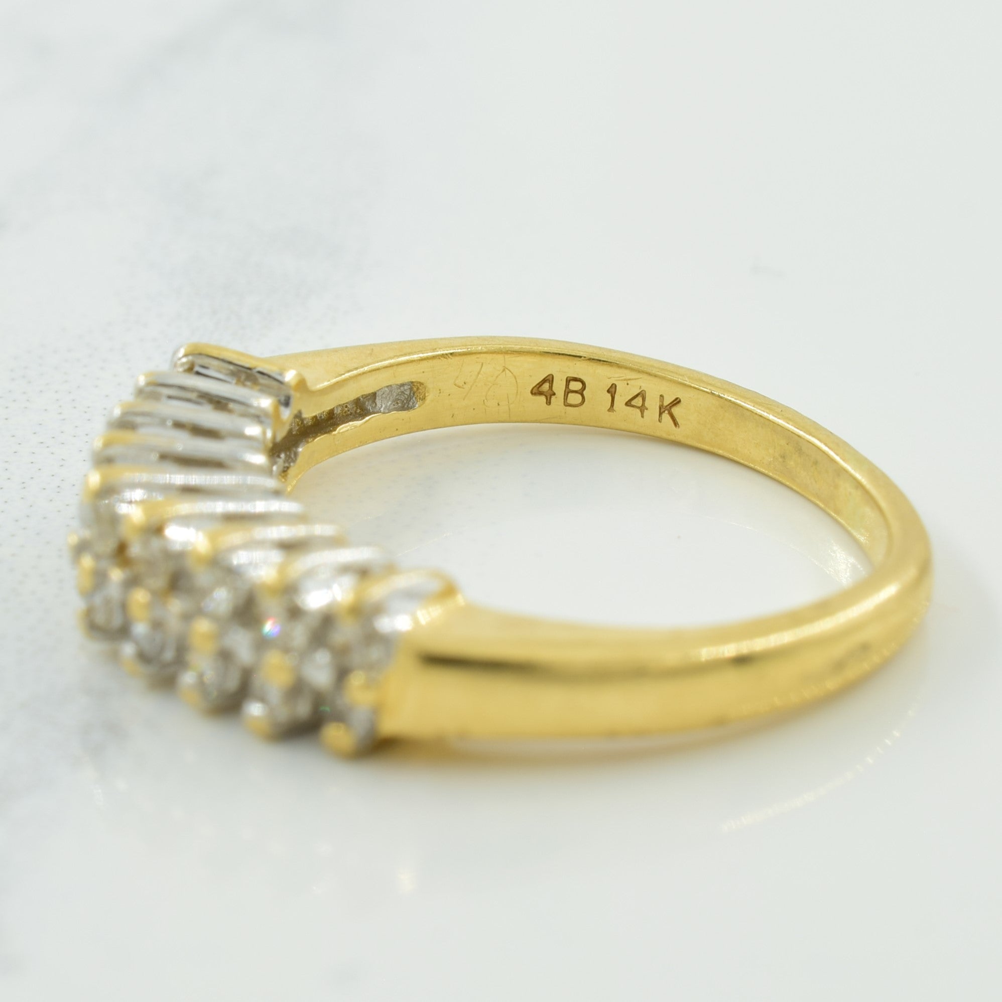 Double Row Diamond Ring | 0.36ctw | SZ 4.75 |