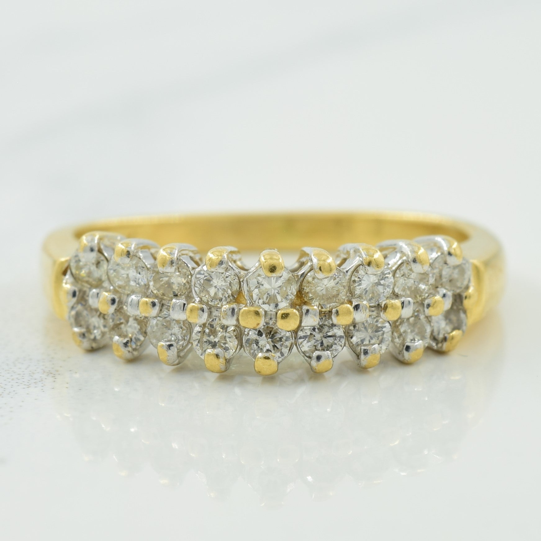 Double Row Diamond Ring | 0.36ctw | SZ 4.75 |