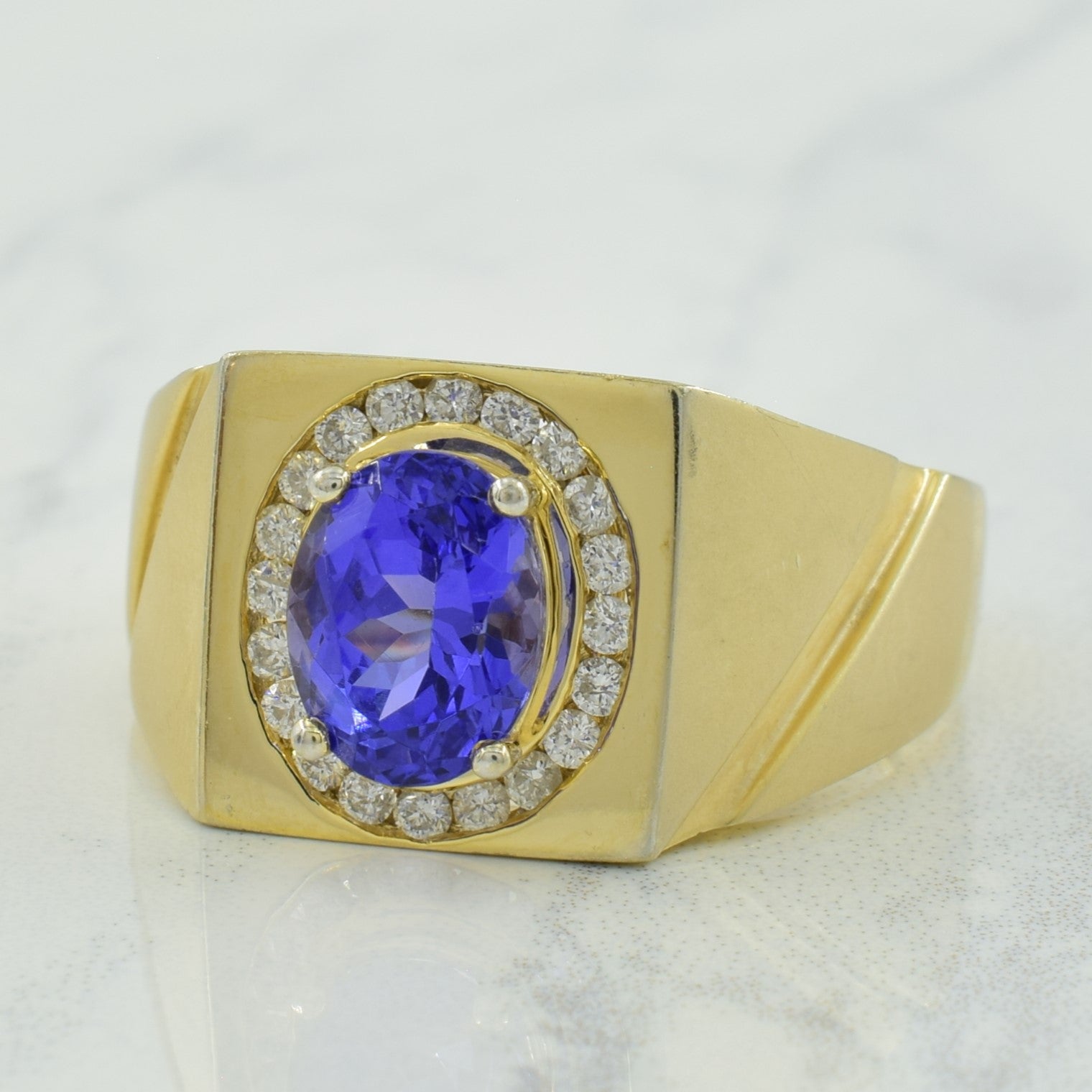 Tanzanite & Diamond Ring | 2.50ct, 0.40ctw | SZ 11.25 |