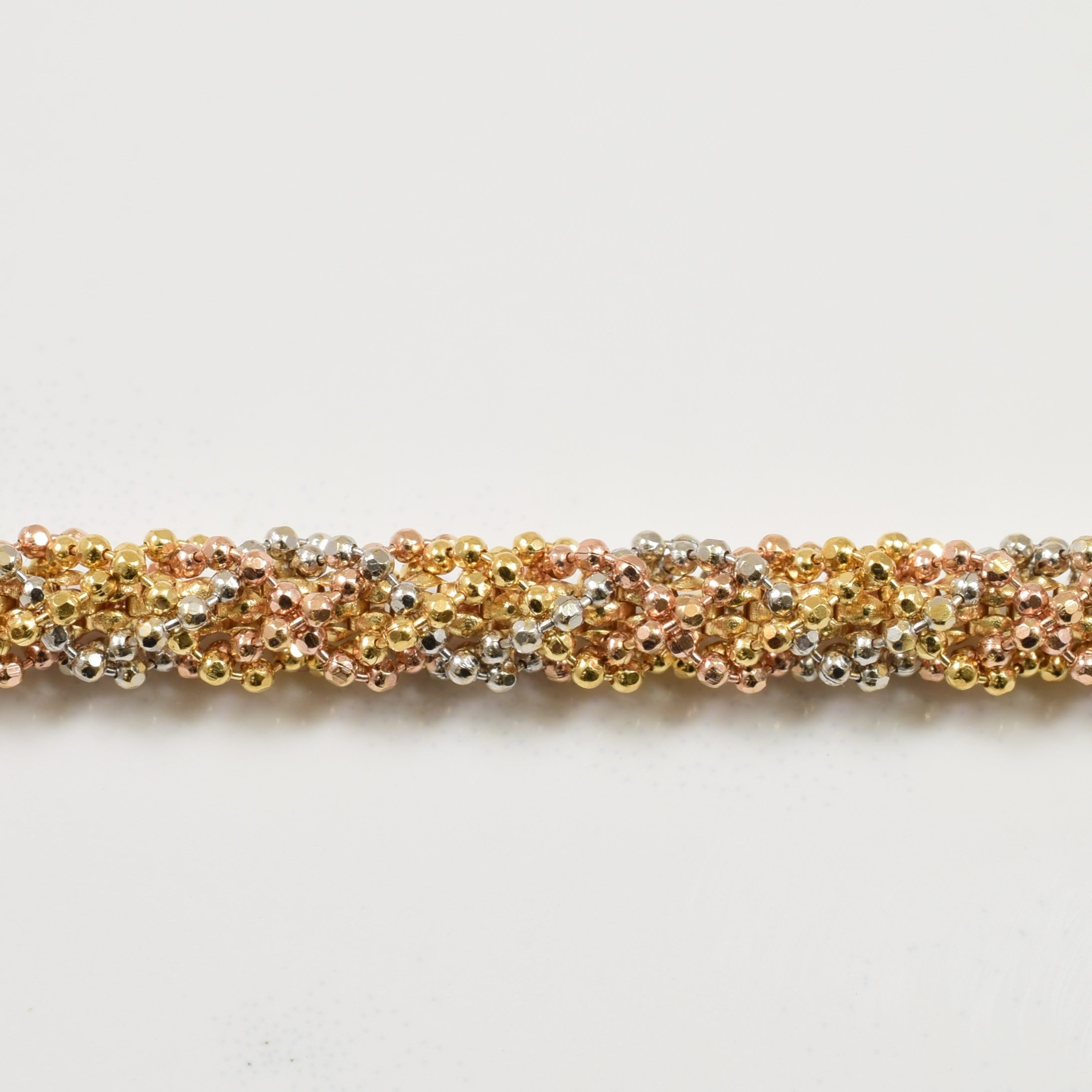 18k Tri Tone Bracelet | 7.75" |