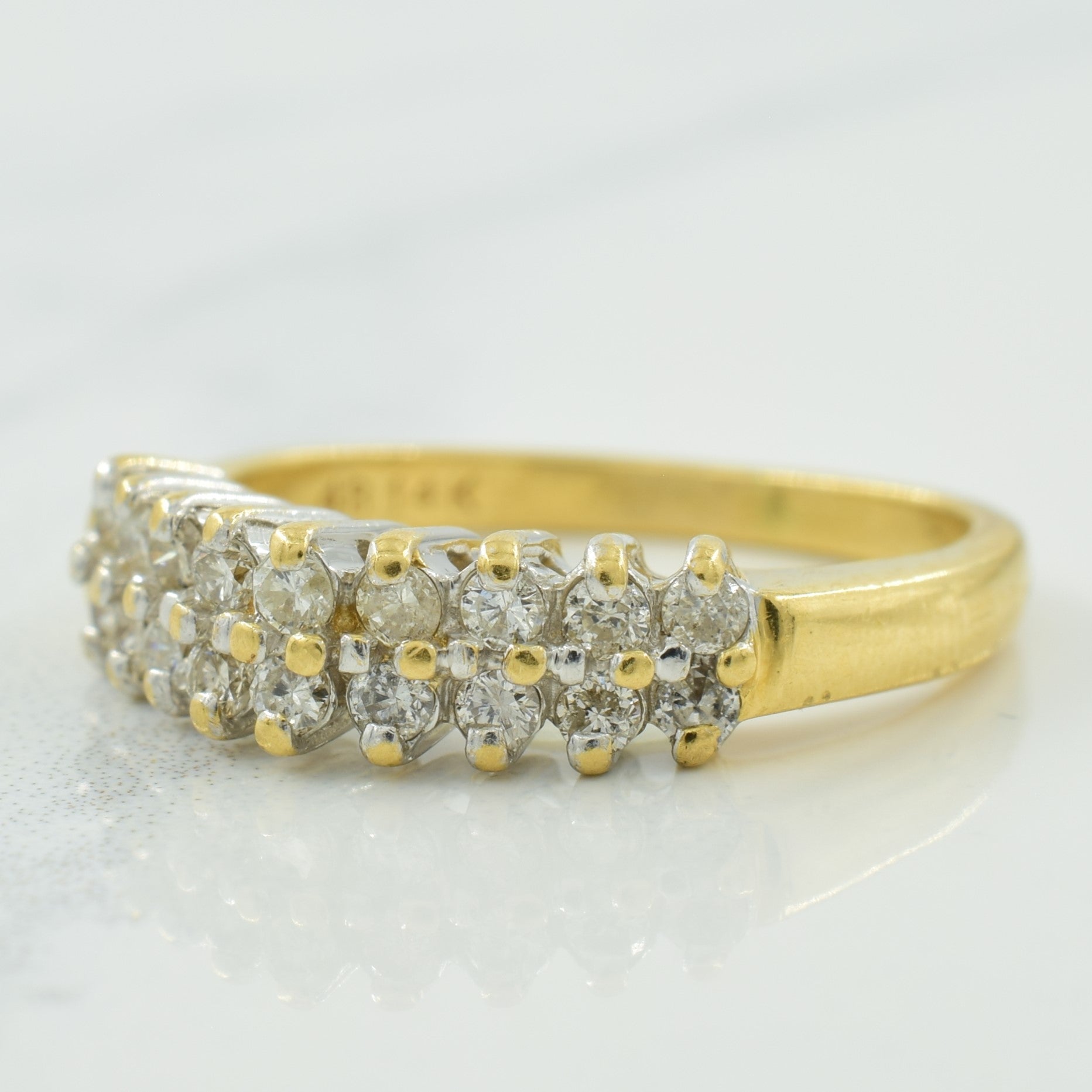 Double Row Diamond Ring | 0.36ctw | SZ 4.75 |