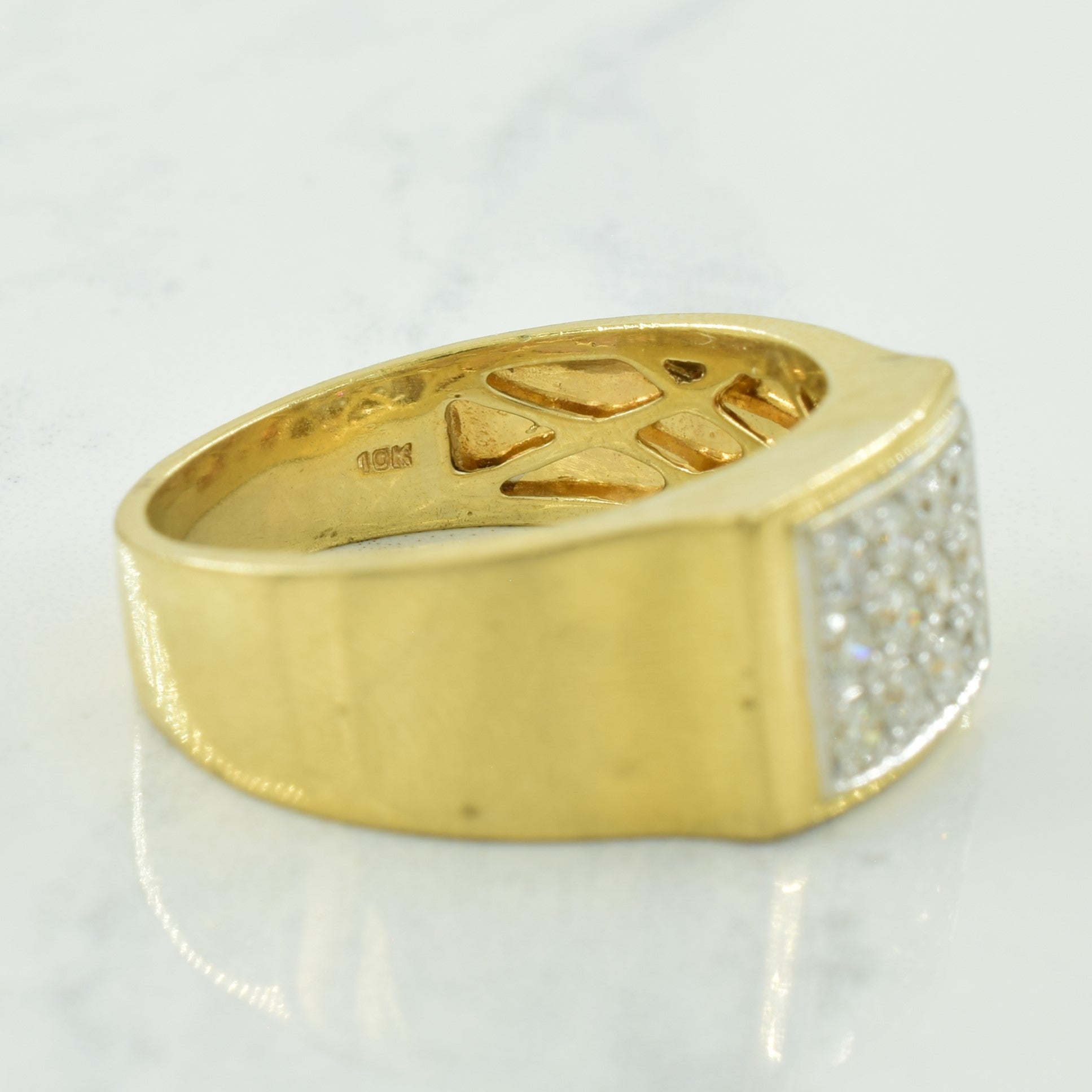 Diamond Grid Ring | 0.36ctw | SZ 10 |