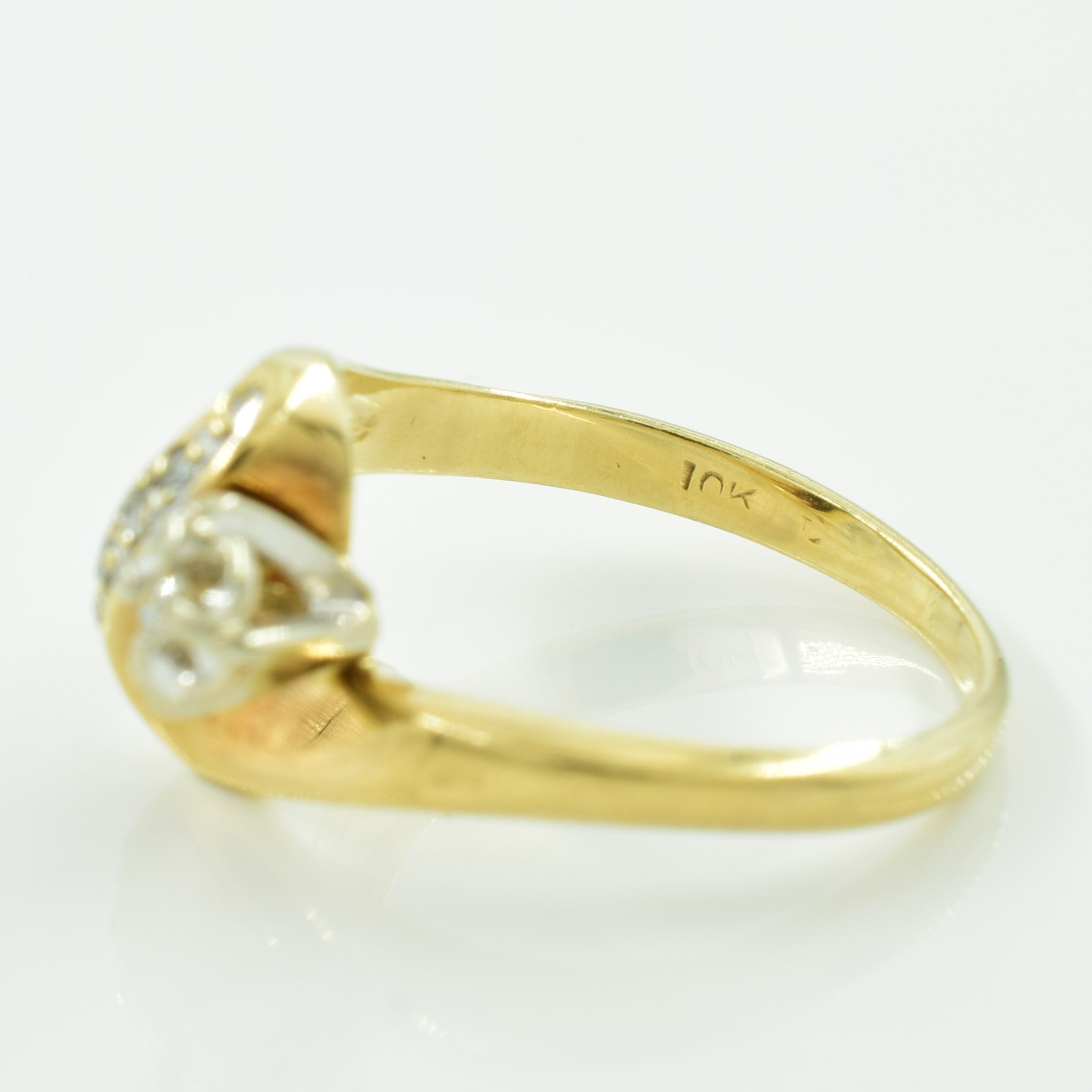 Diamond Bypass Ring | 0.05ctw | SZ 5.25 |
