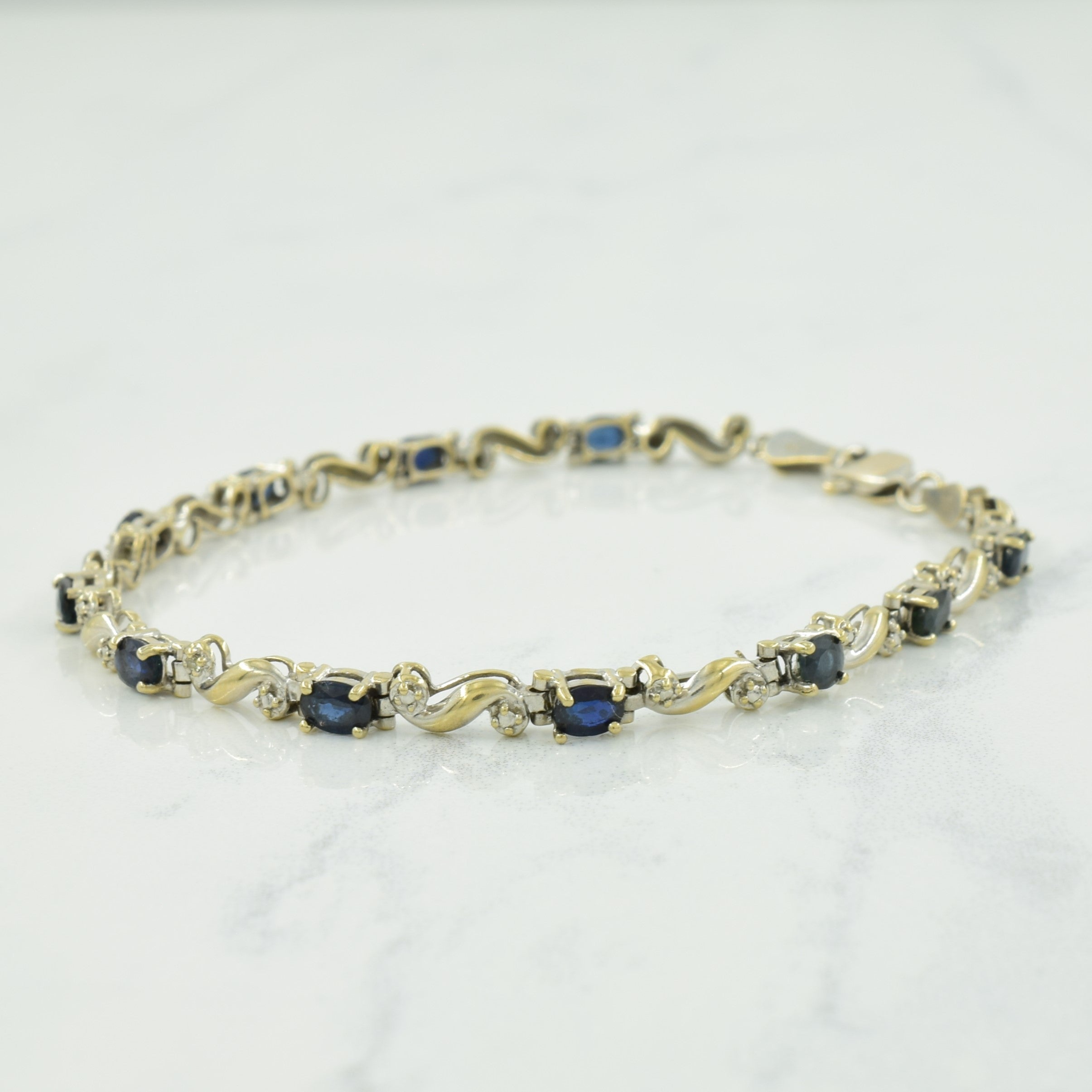 Sapphire & Diamond Bracelet | 2.00ctw, 0.005ct | 7.25" |