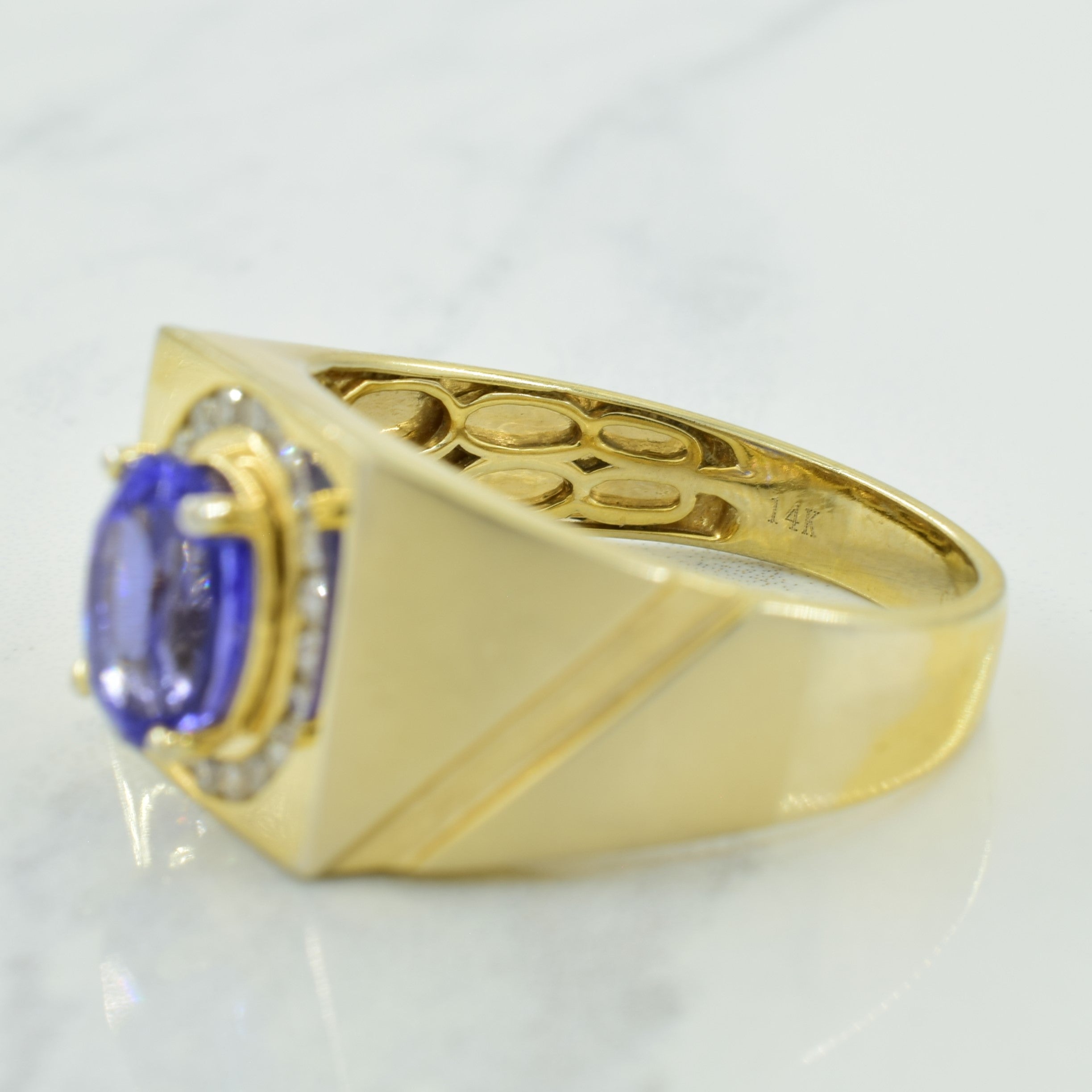 Tanzanite & Diamond Ring | 2.50ct, 0.40ctw | SZ 11.25 |