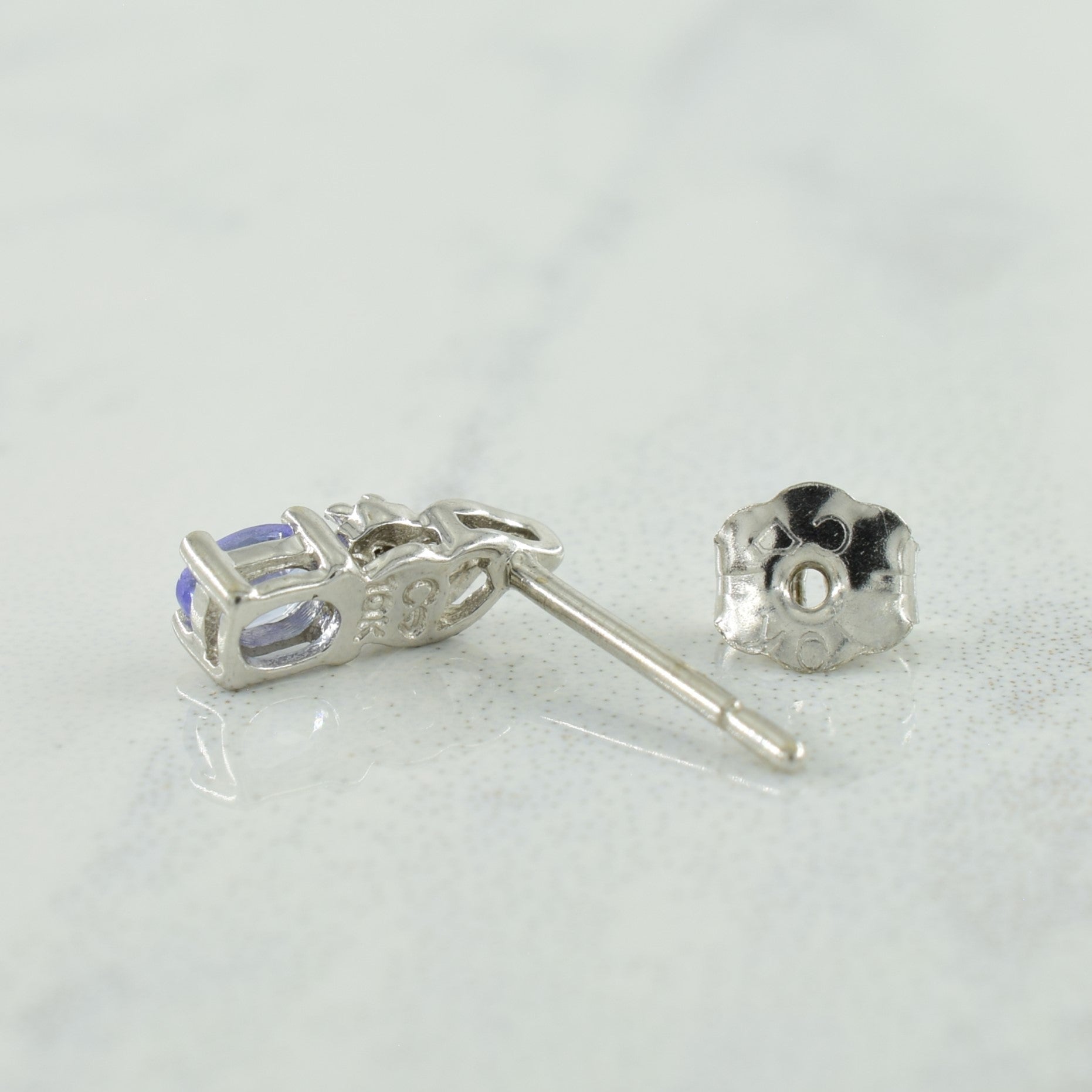 Tanzanite & Diamond Earrings | 0.20ctw, 0.005ctw |