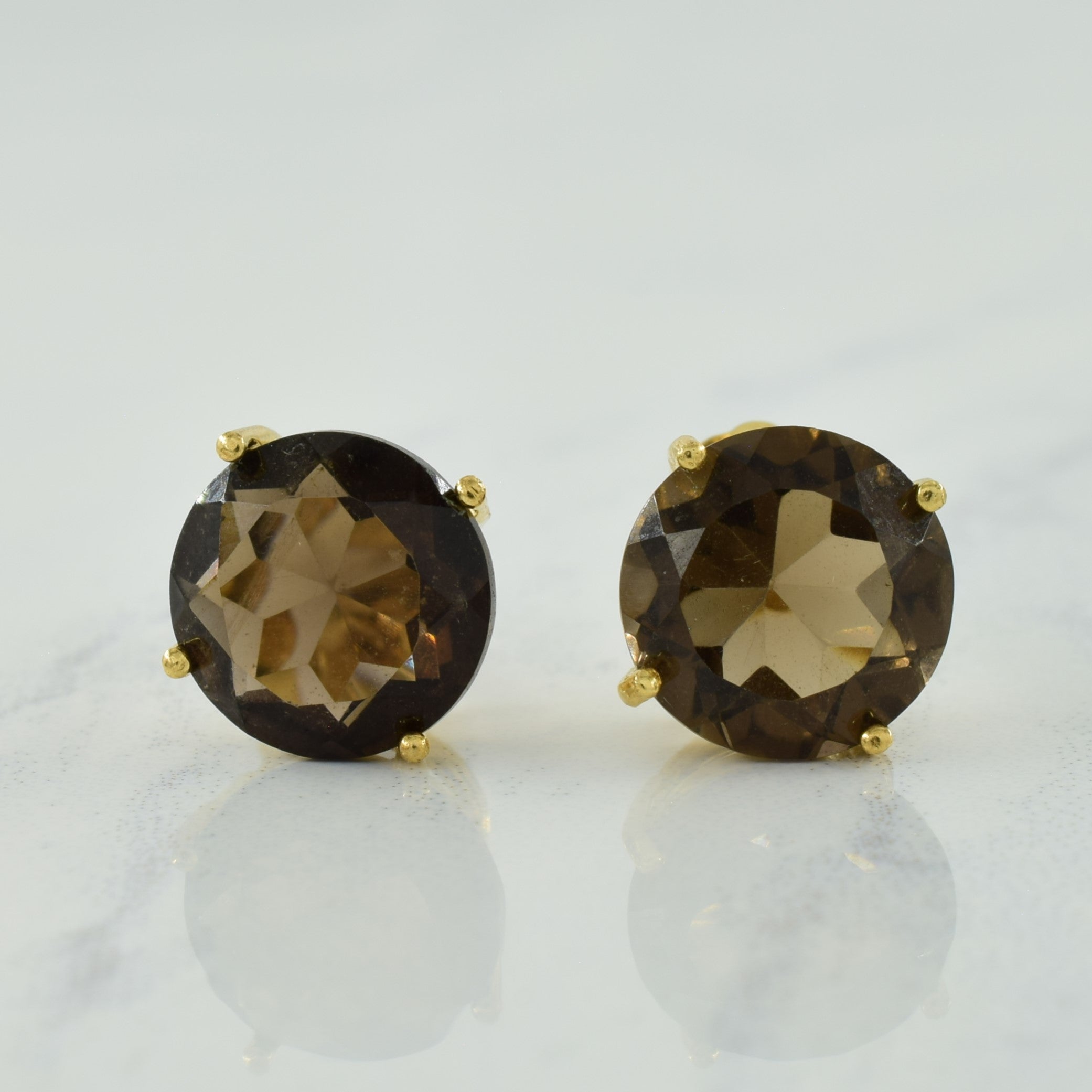 Smoky Quartz Pendant & Earring Set | 14.00ctw |