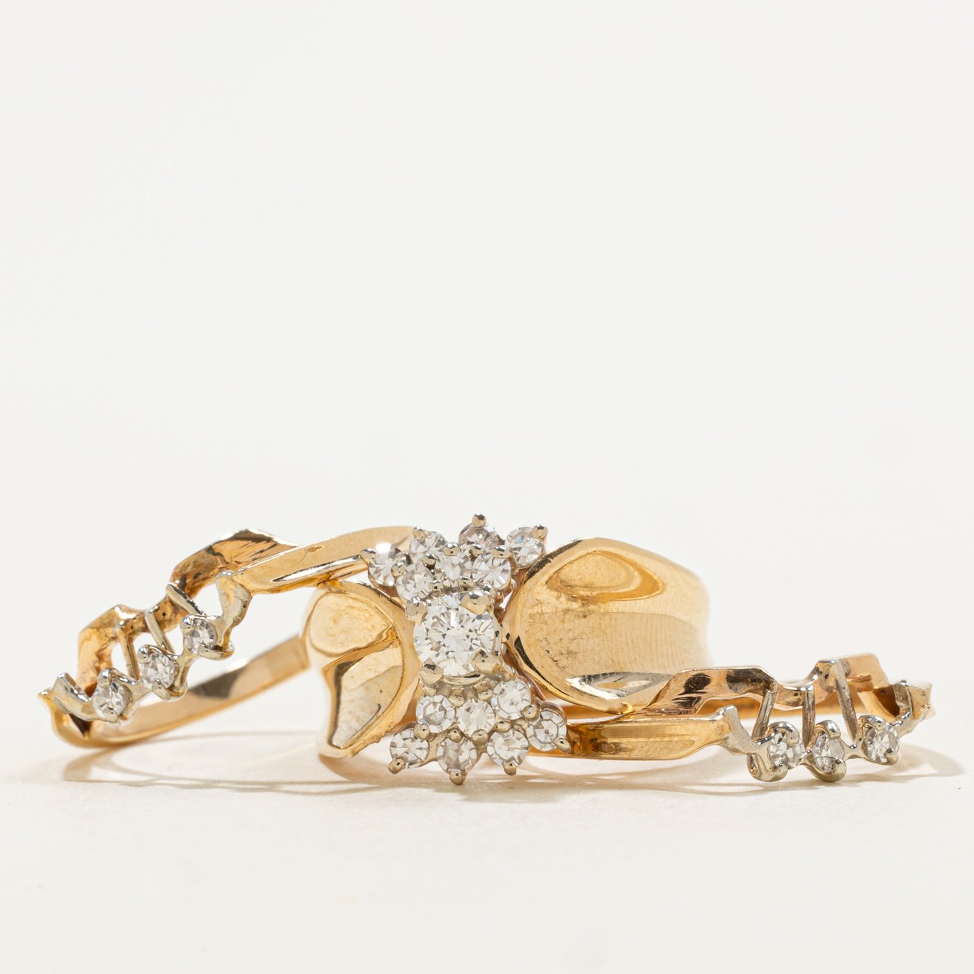 14K Ring with .18ct Diamond