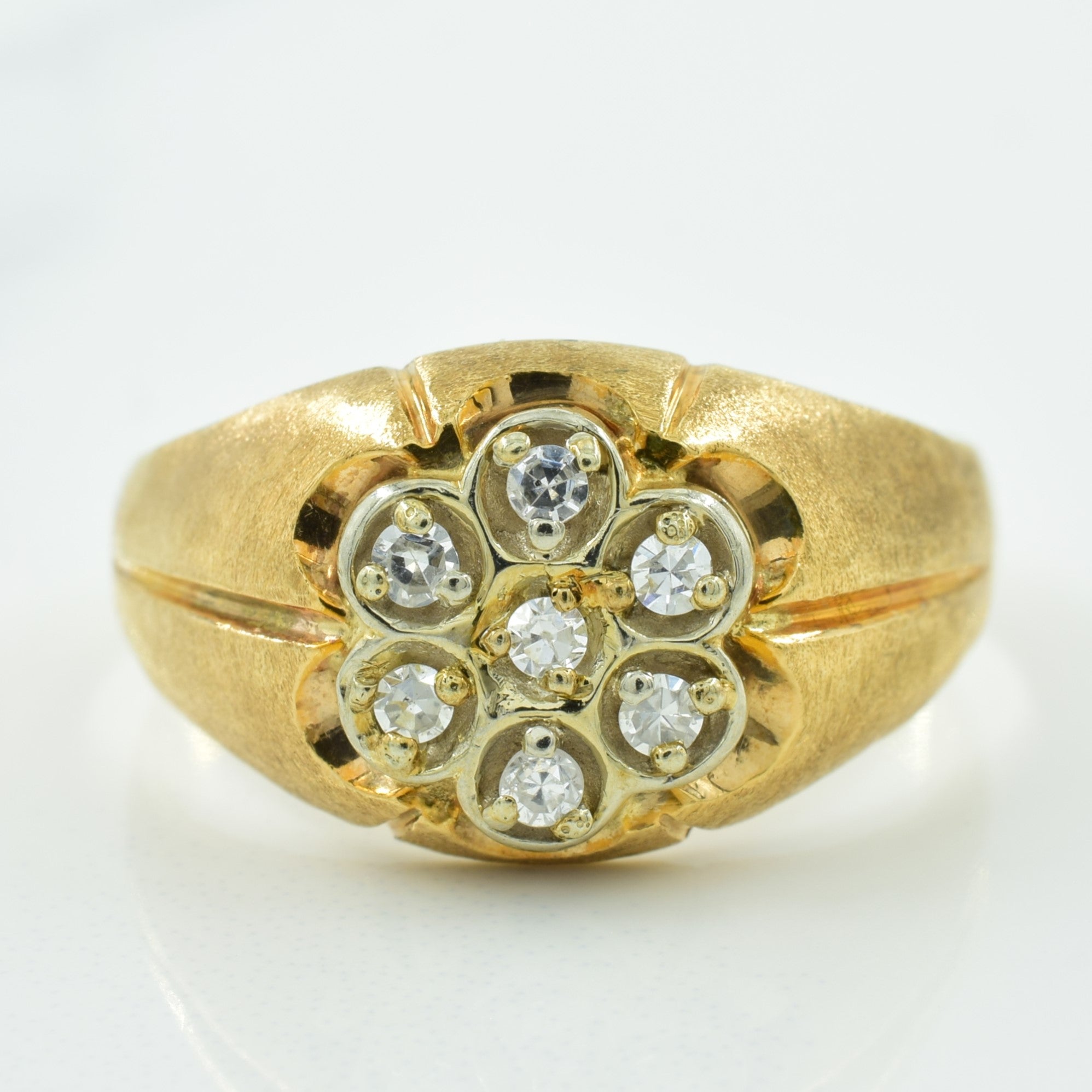 Diamond Cluster Set Ring | 0.10ctw | SZ 10.5 |