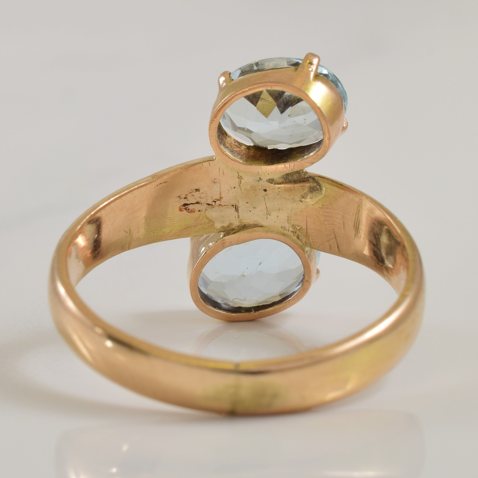 Aquamarine Bypass Ring | 2.00ctw | SZ 7 |