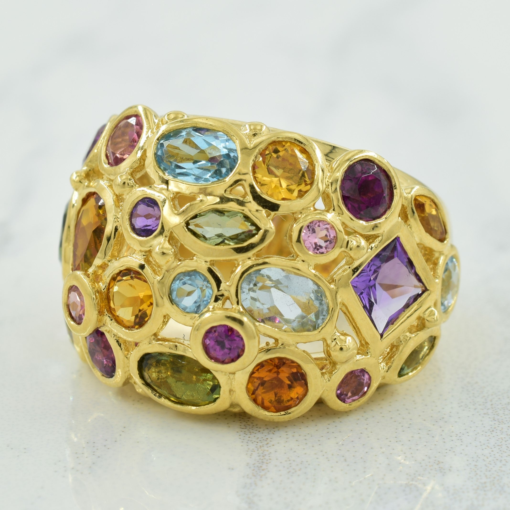 Multi Gemstone Ring | 5.00ctw | SZ 6 |