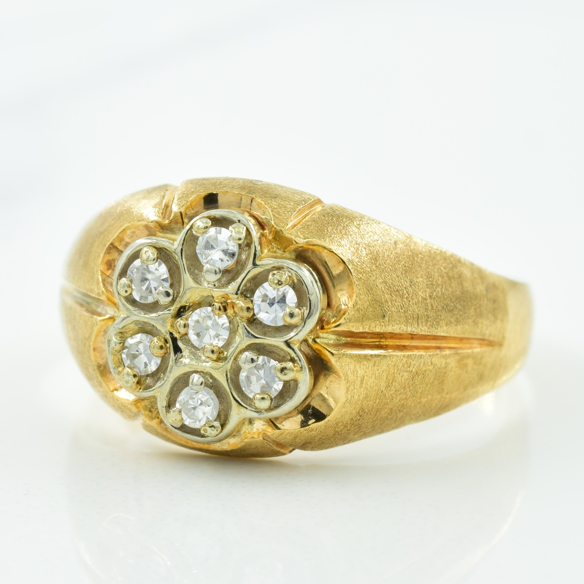 Diamond Cluster Set Ring | 0.10ctw | SZ 10.5 |