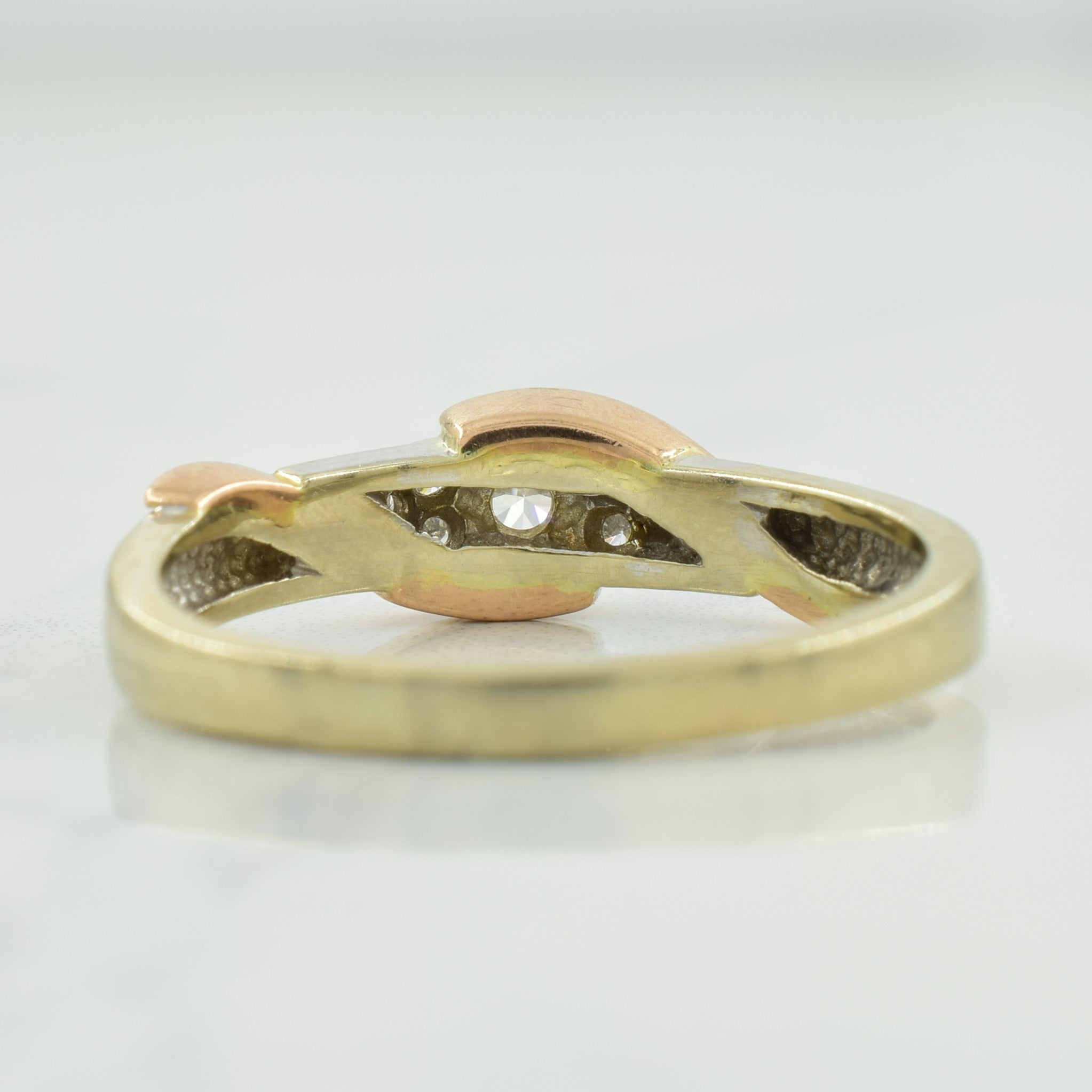 Two Tone Gold Diamond Ring | 0.36ctw | SZ 9 |