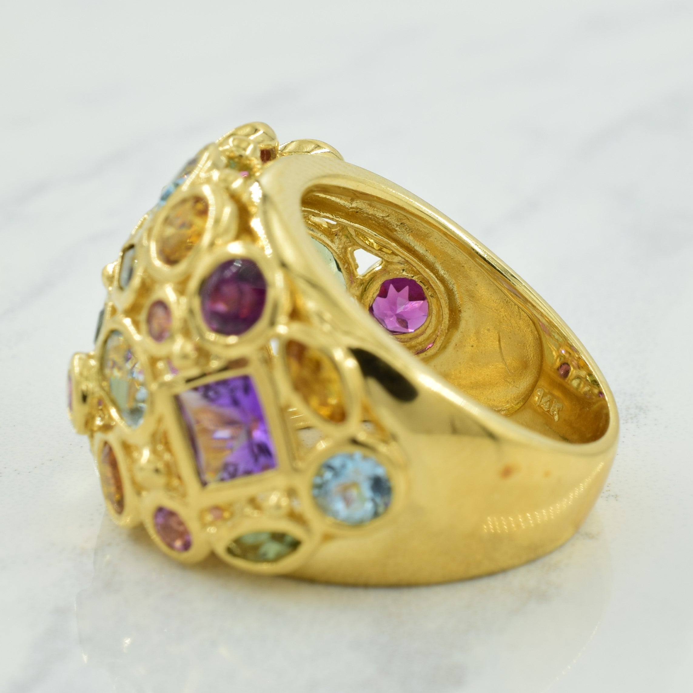 Multi Gemstone Ring | 5.00ctw | SZ 6 |