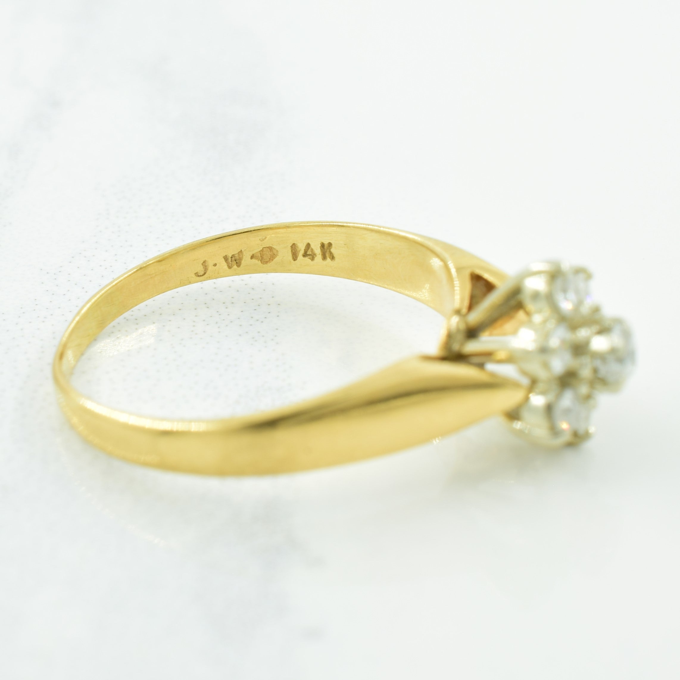 Diamond Burst Ring | 0.20ctw | SZ 5.5 |