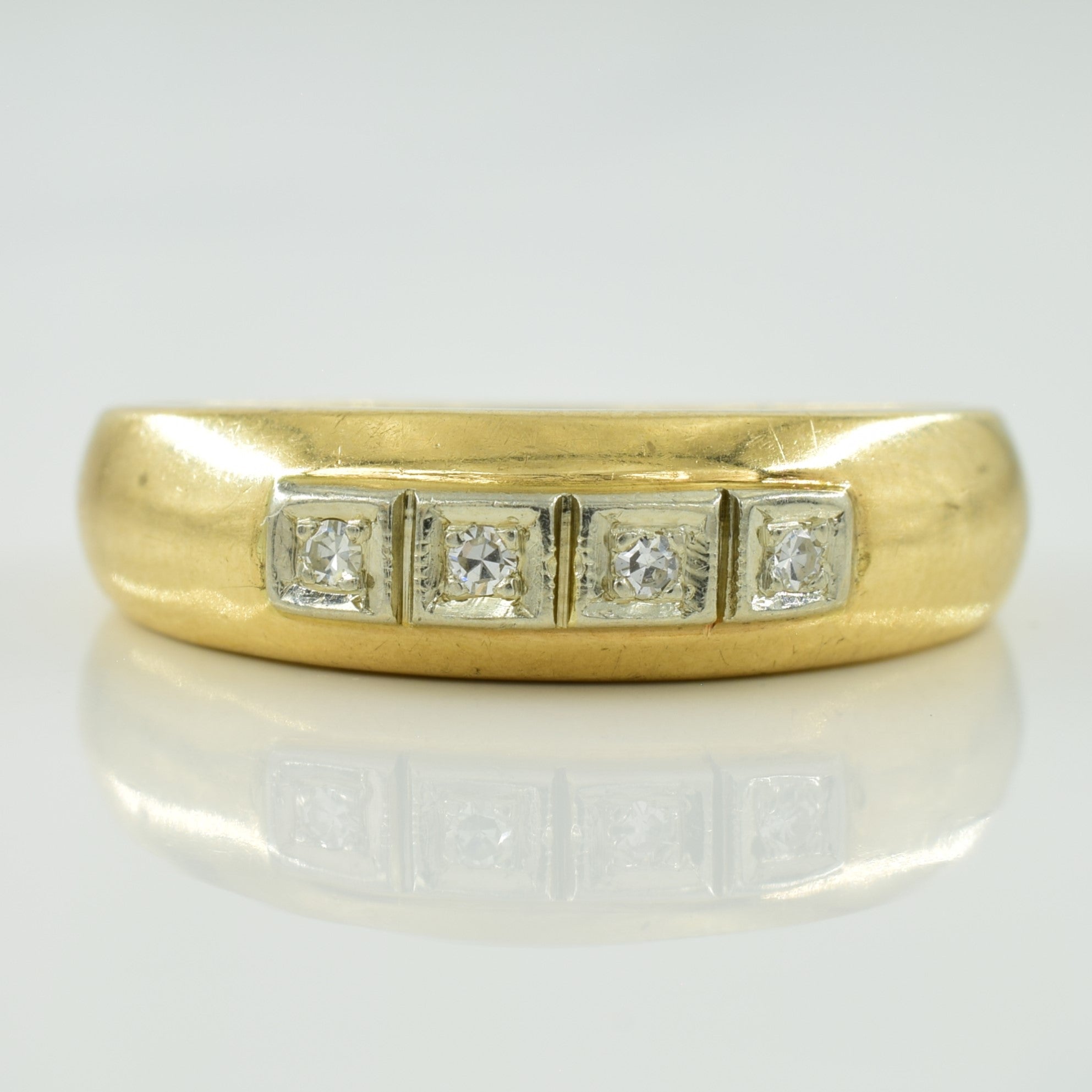Four Stone Diamond Ring | 0.06ctw | SZ 8.25 |