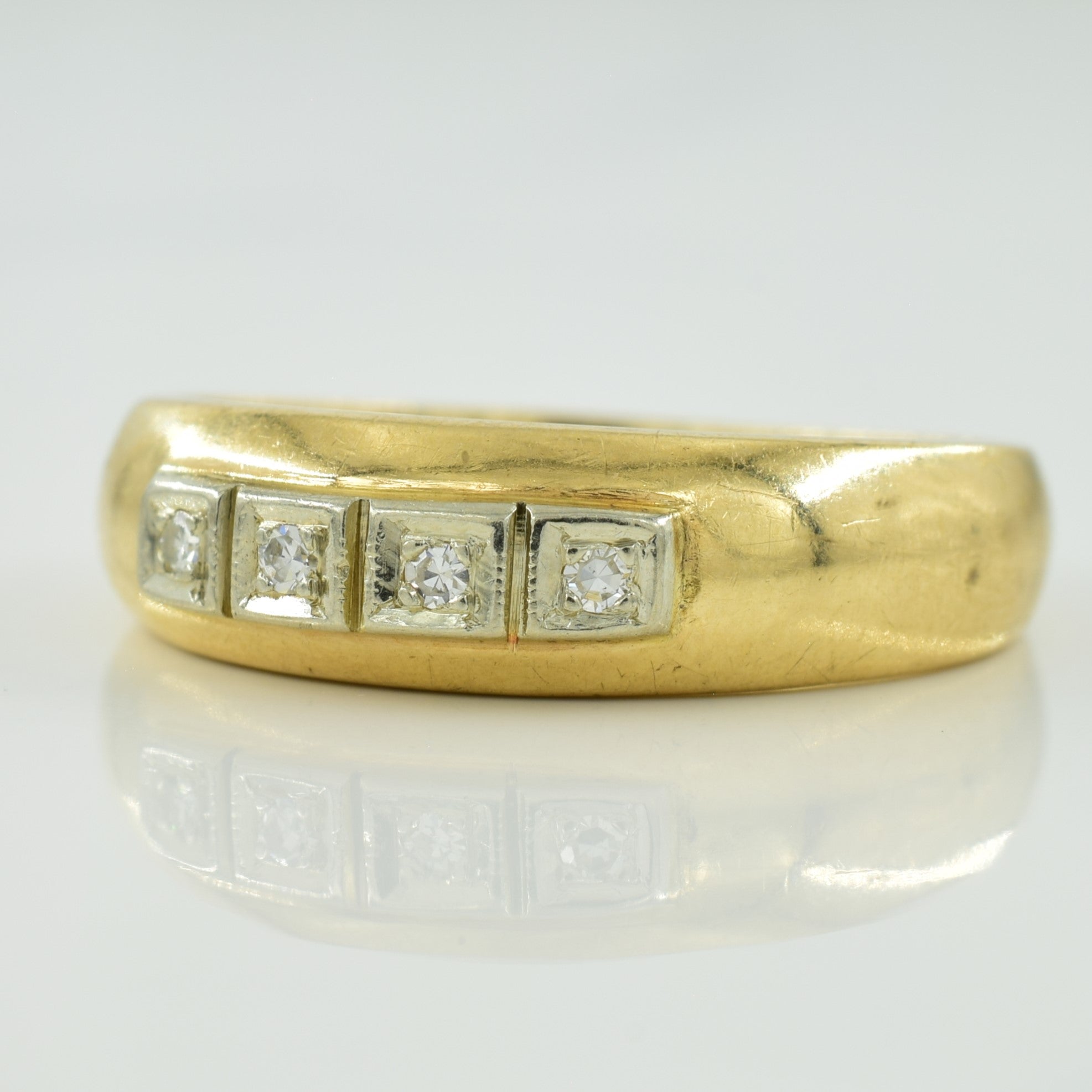 Four Stone Diamond Ring | 0.06ctw | SZ 8.25 |