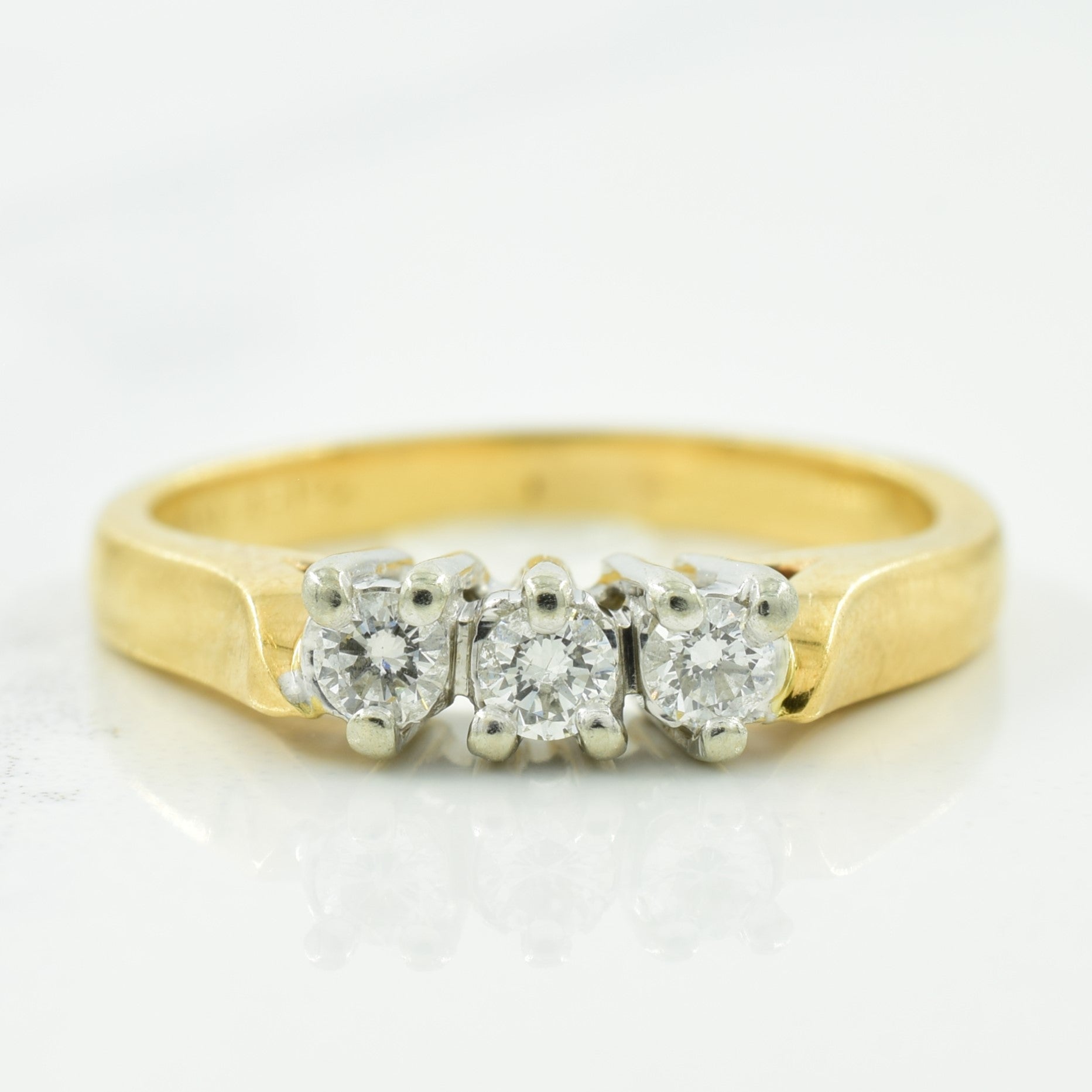 Three Stone Diamond Ring | 0.12ctw | SZ 3.75 |