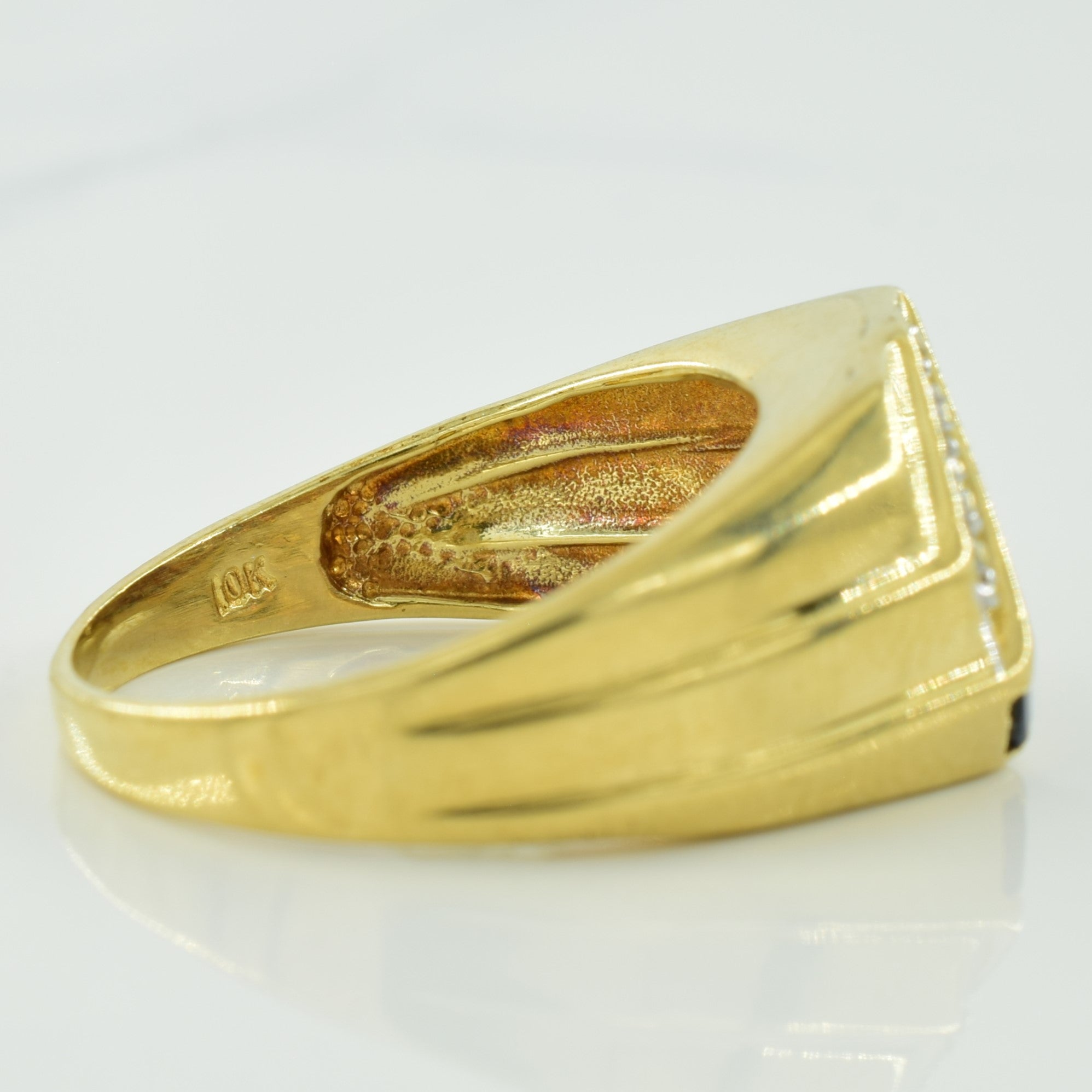 Bague saphir bleu et diamants | 0,50 ct, 0,06 ct | Taille 8,5 |