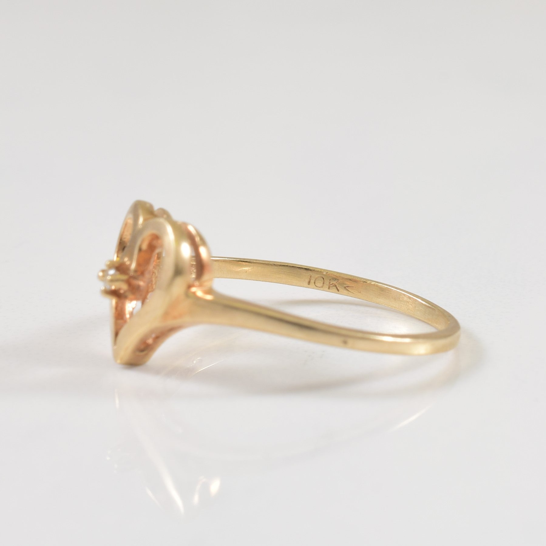 Diamond Heart Ring | 0.01ct | SZ 4.75 |