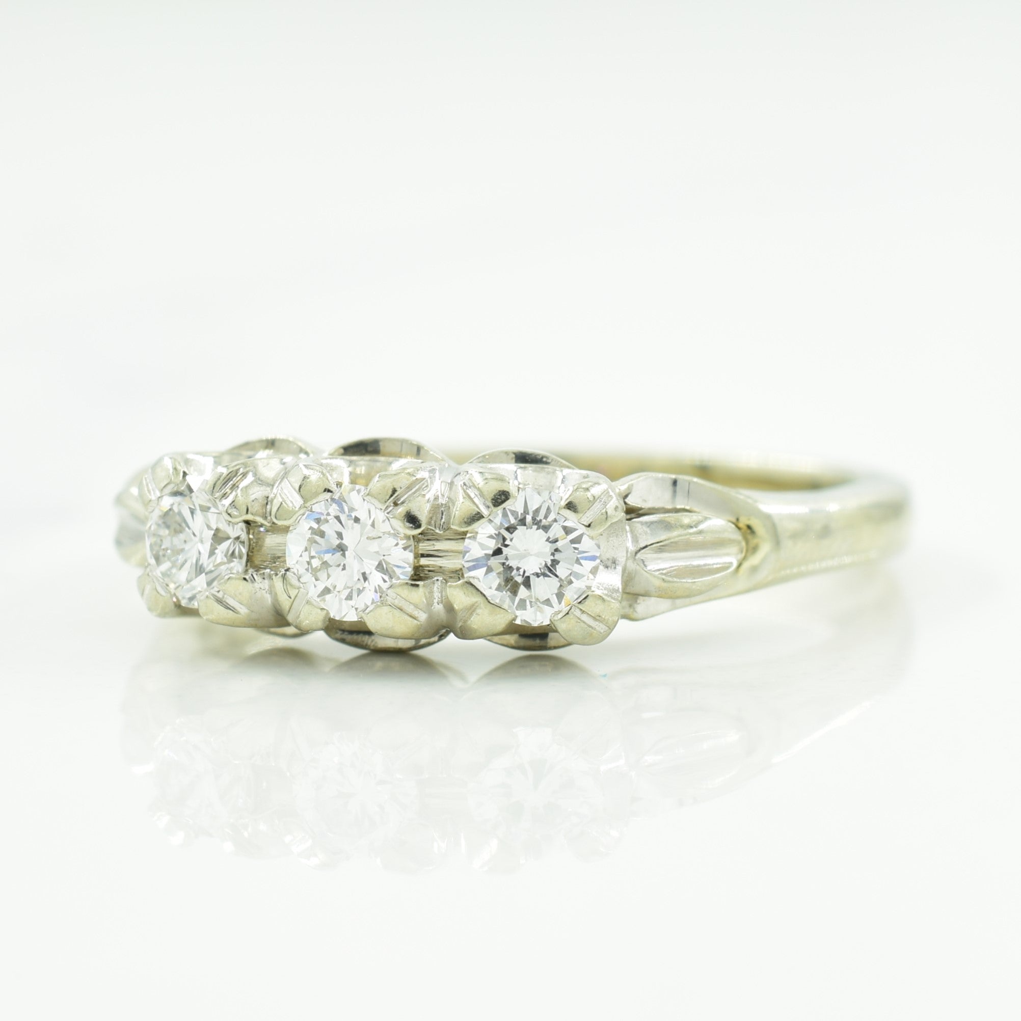 Three Stone Diamond Ring | 0.33ctw | SZ 6.25 |