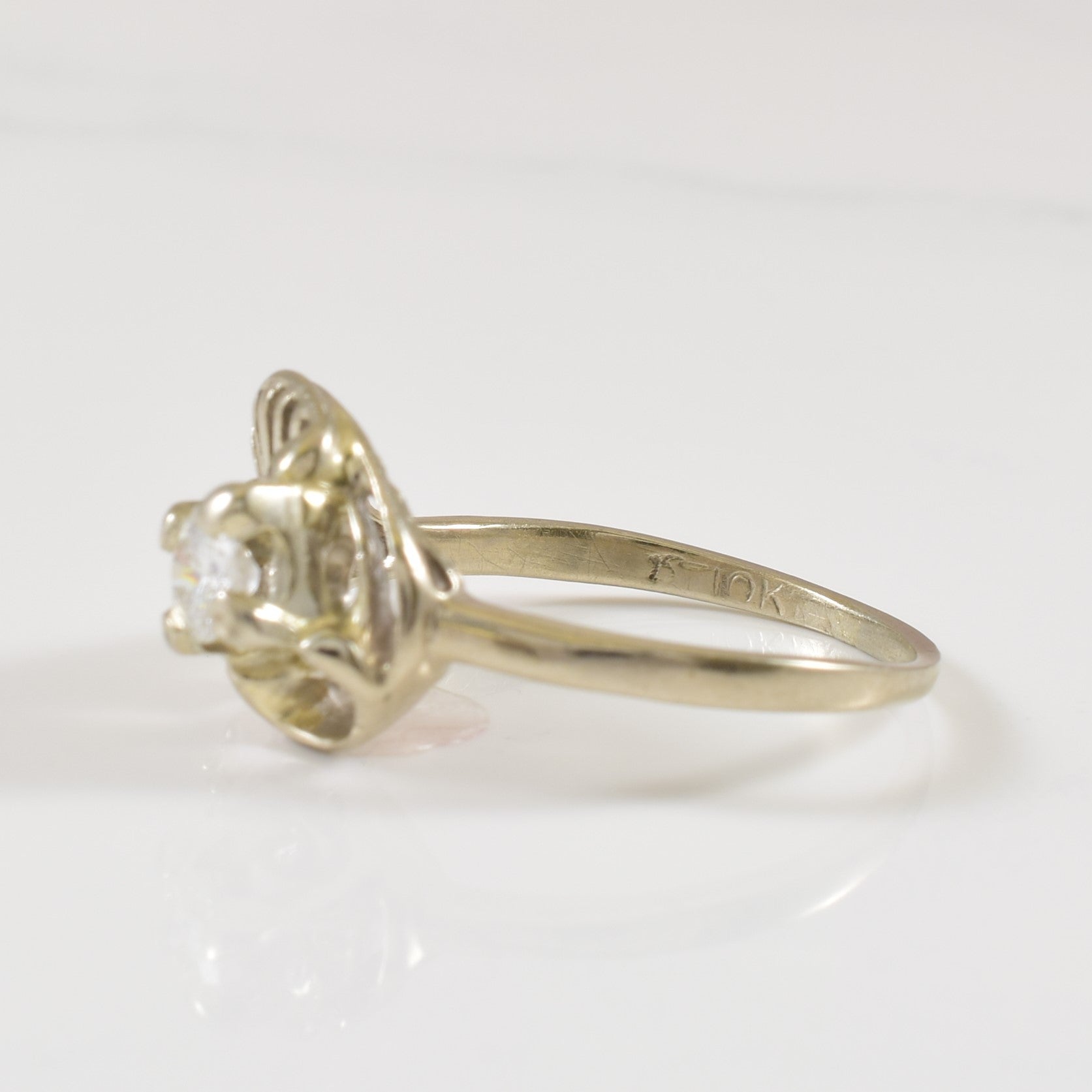 Diamond Spiral Ring | 0.17ctw | SZ 5.25 |