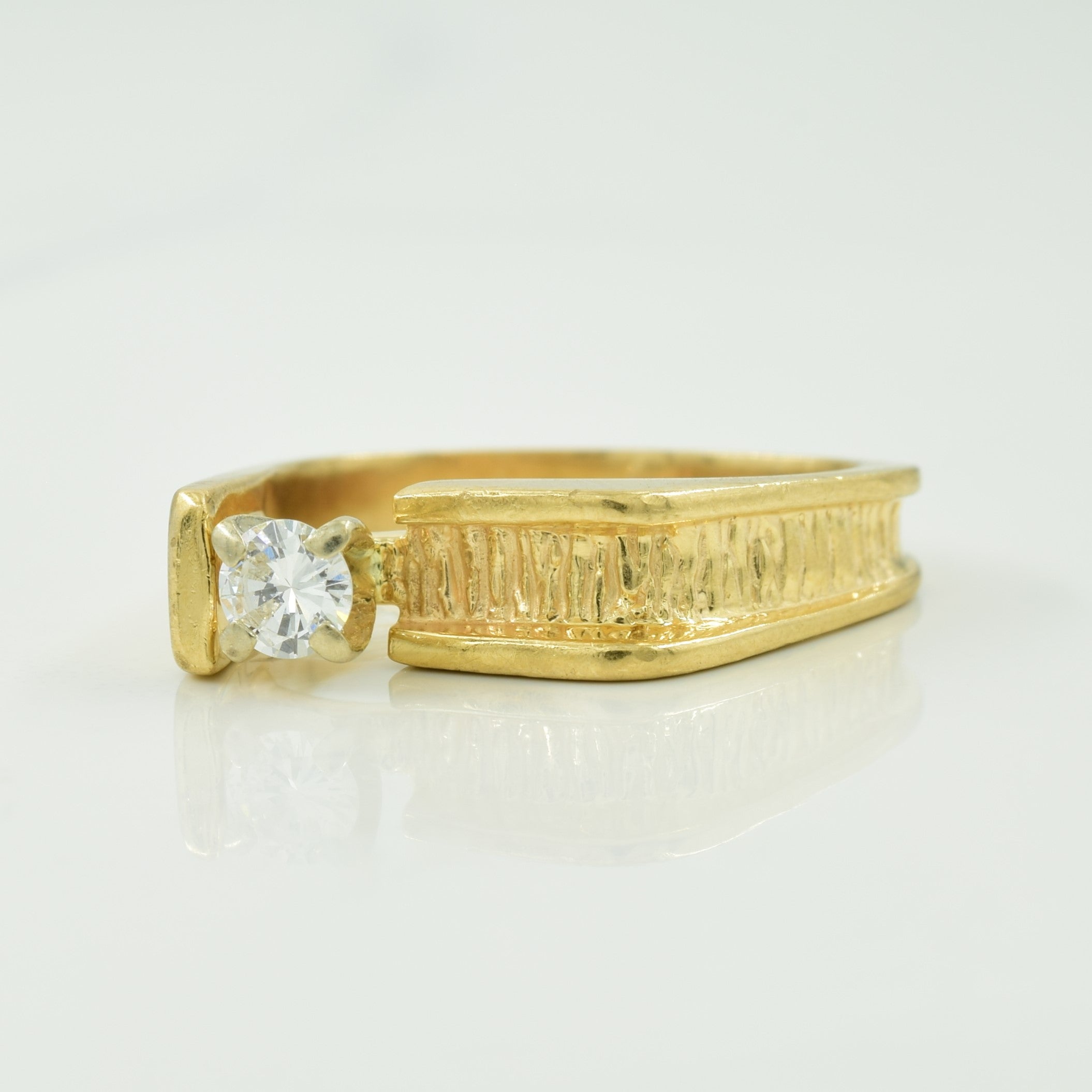 Bague solitaire en diamant | 0,20 ct | Taille 6,25 |
