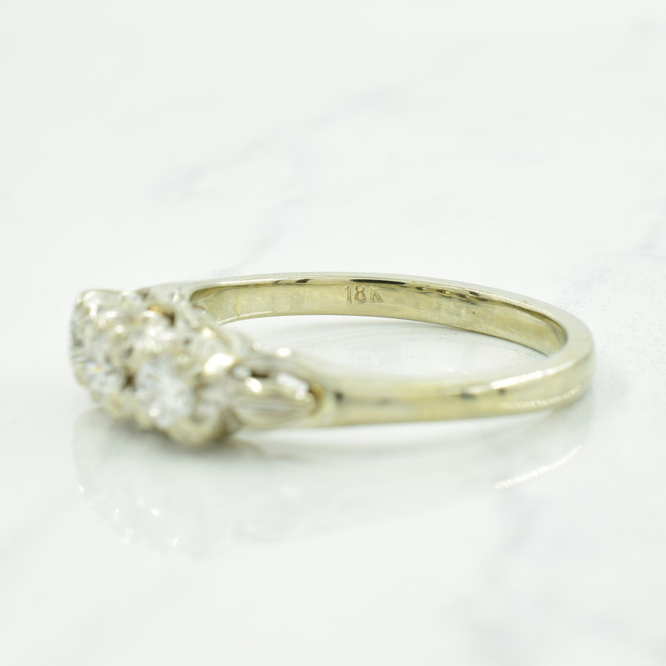 Three Stone Diamond Ring | 0.33ctw | SZ 6.25 |