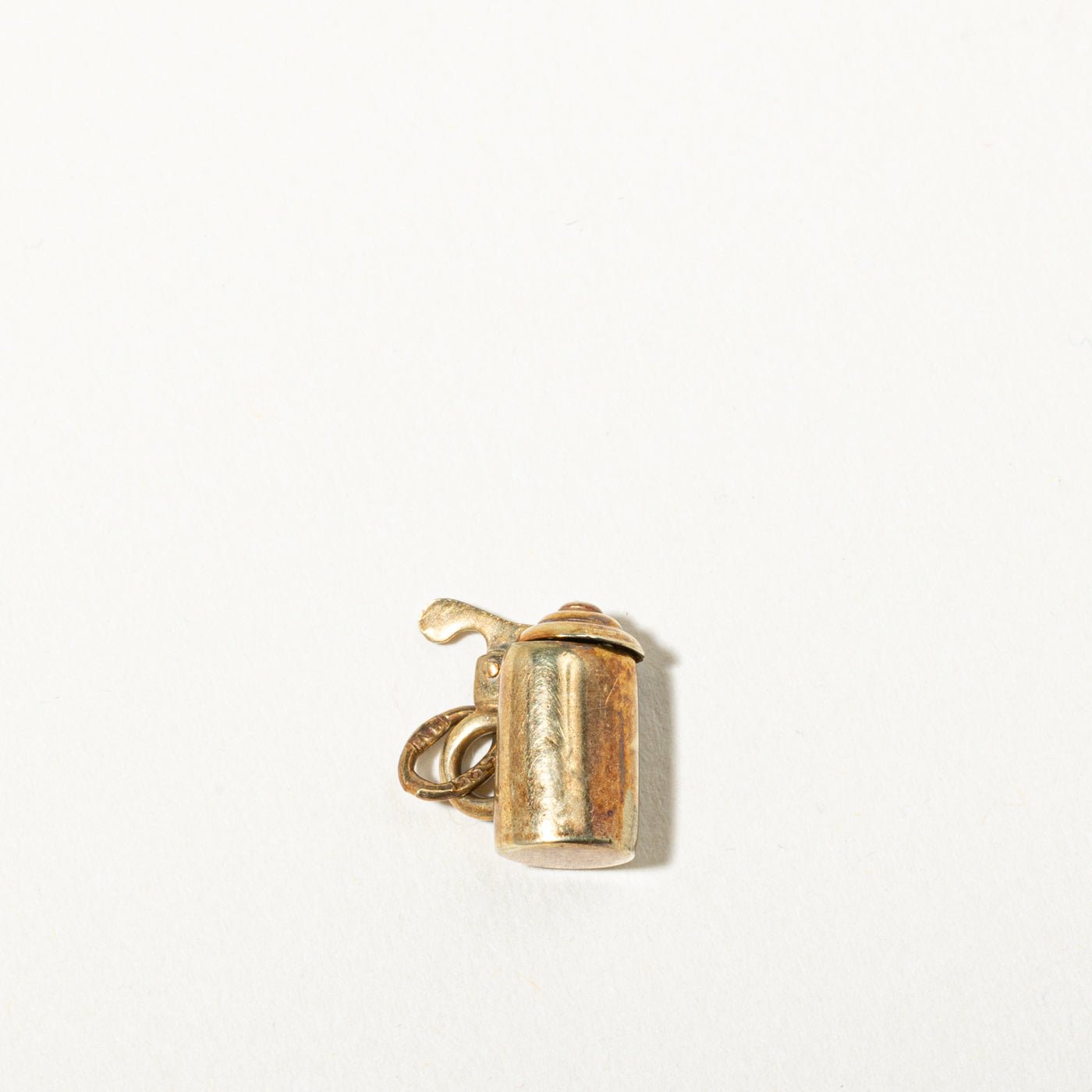 Vintage Italian Yellow Gold Engraved Beer Stein Charm