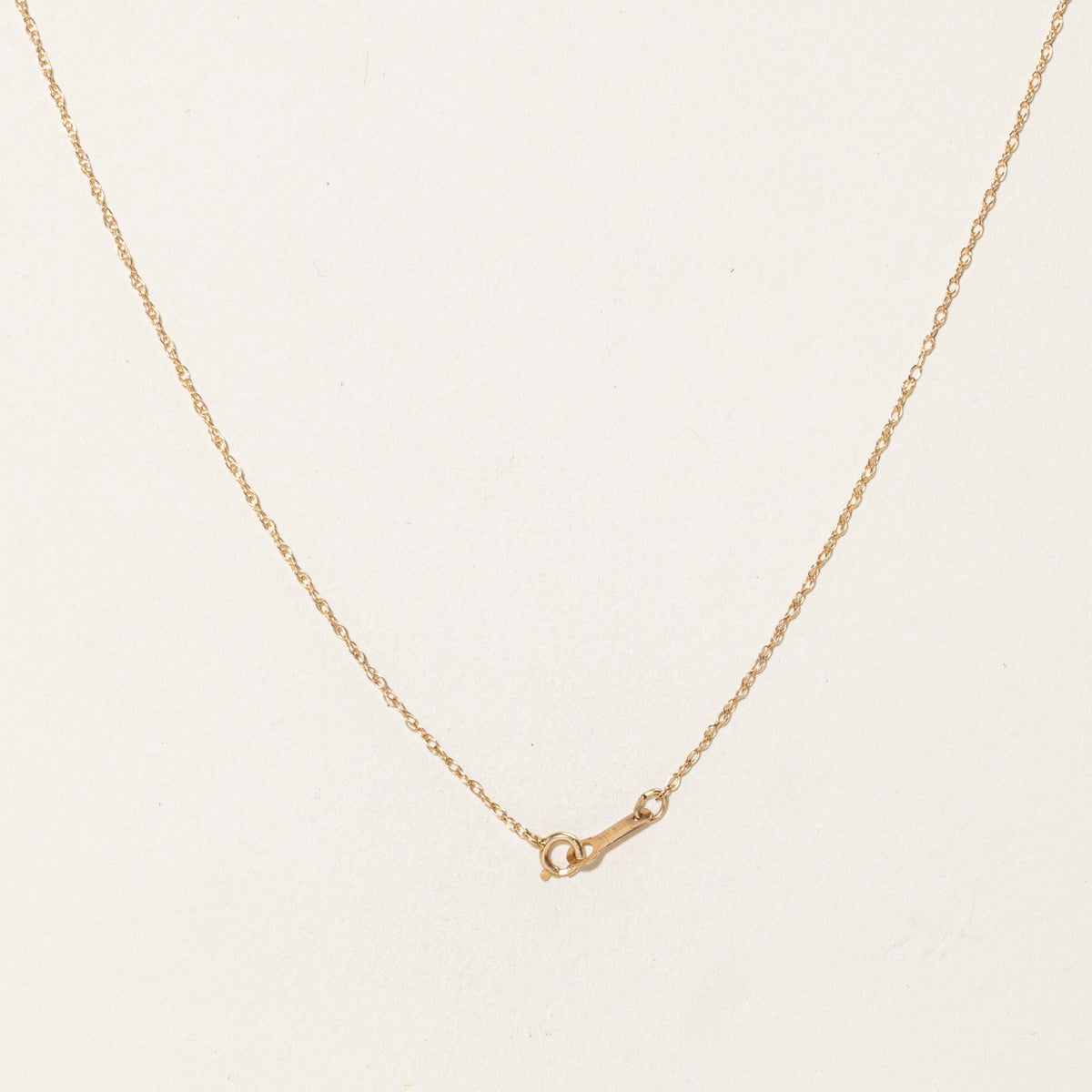 14k Scattered Diamond Floral Ribbon Pendant Necklace | 16"