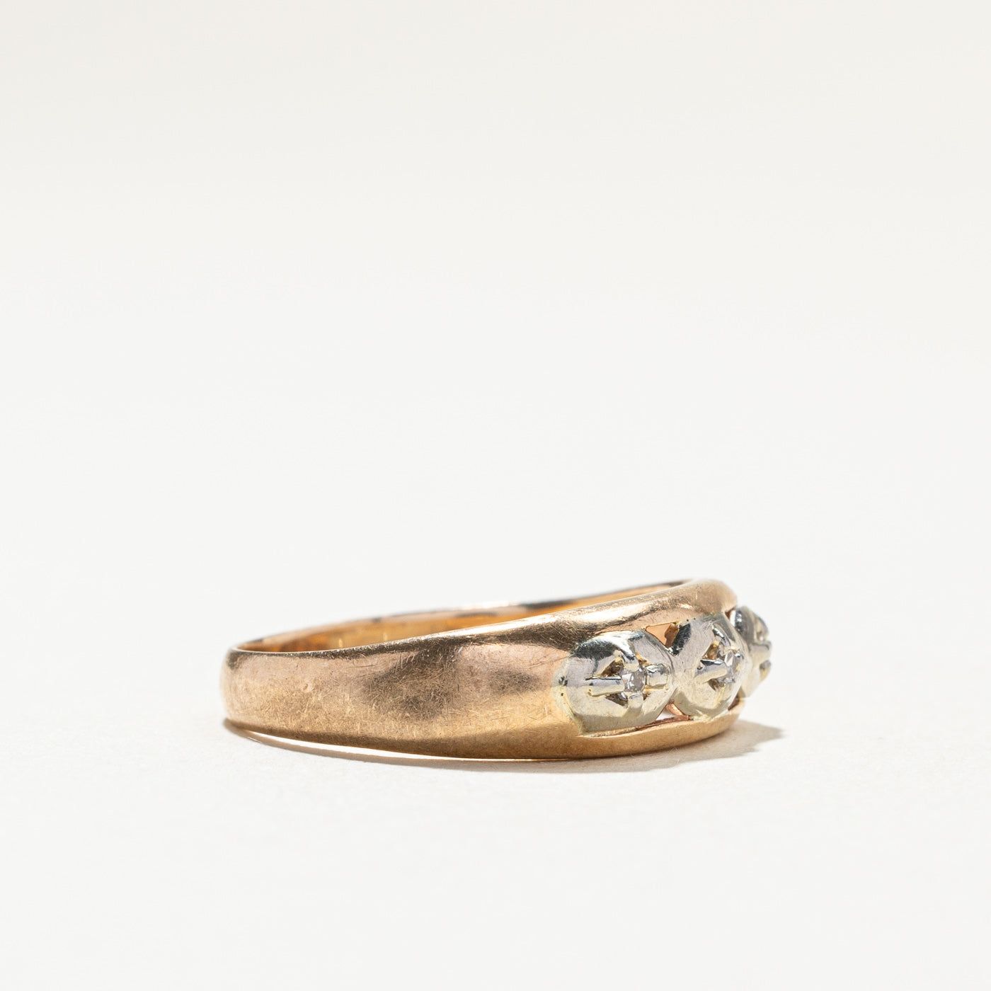 Three Stone Diamond Ring | 0.04ctw | SZ 7.5 |