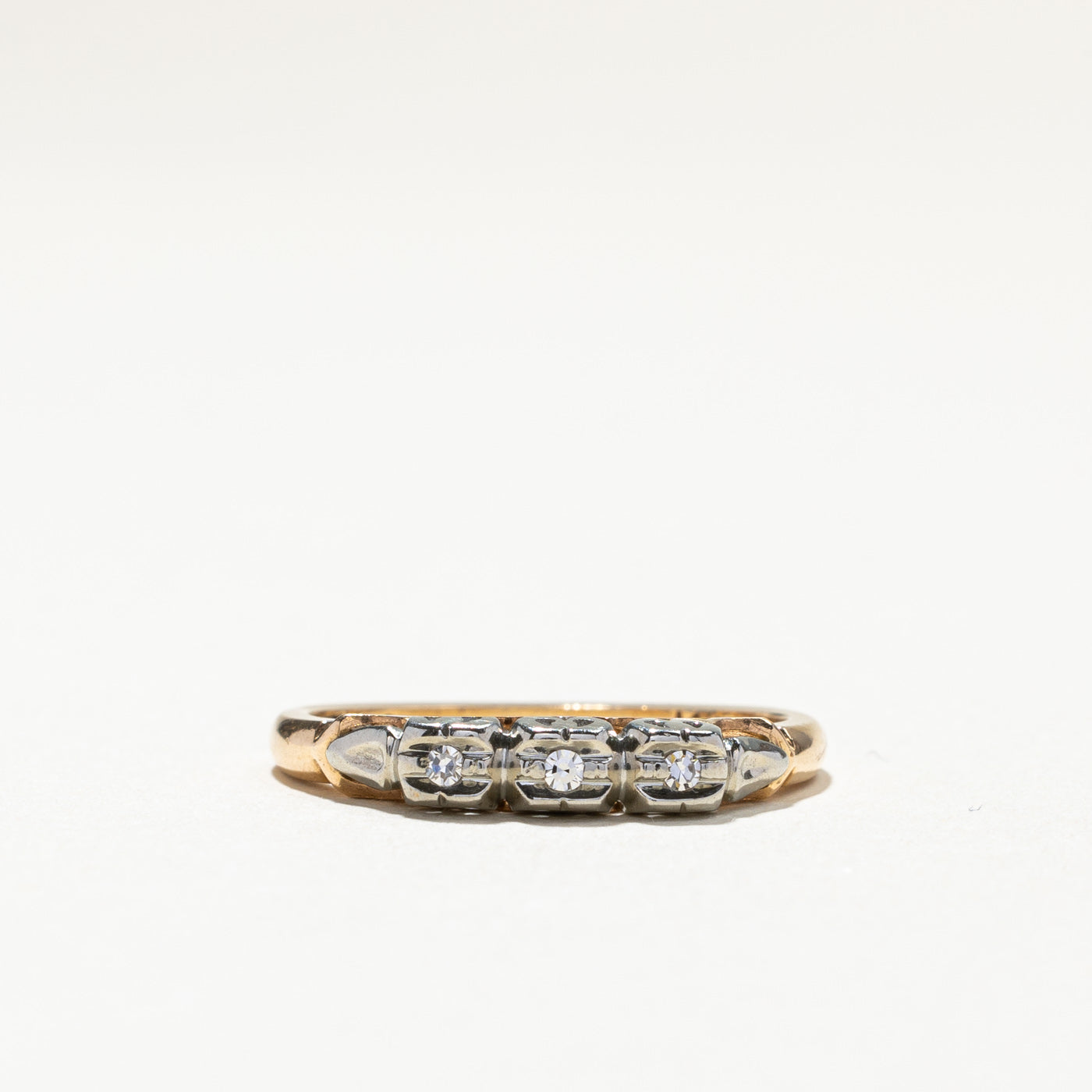 Three Stone Diamond Ring | 0.03ctw | SZ 6.25 |