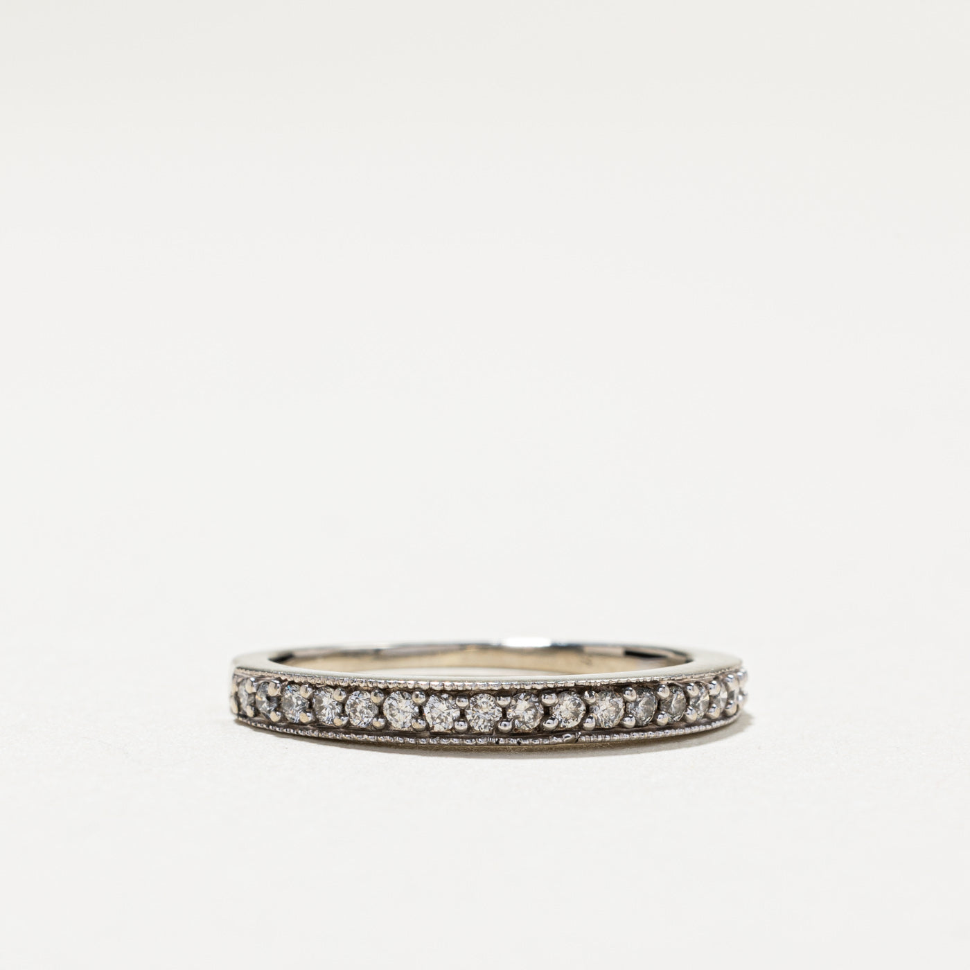 Diamond Semi Eternity Wedding Band | 0.17ctw | SZ 5.75 |
