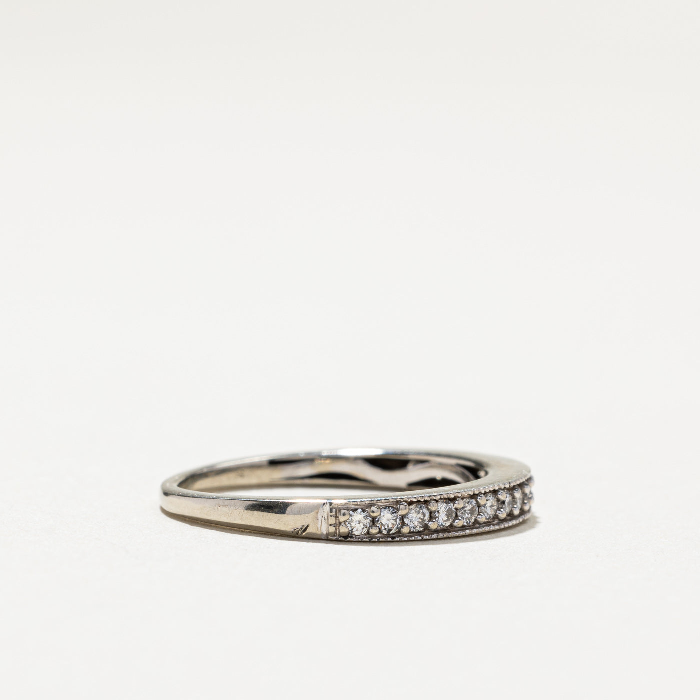 Diamond Semi Eternity Wedding Band | 0.17ctw | SZ 5.75 |