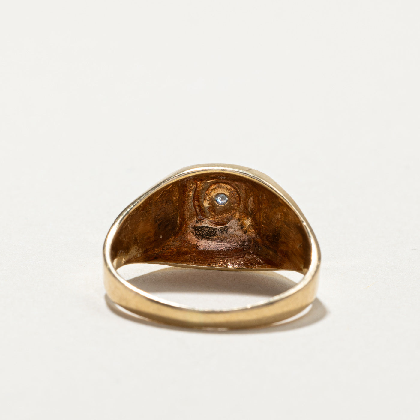 Diamond Yellow Gold Ring | 0.01ct | SZ 5.5 |