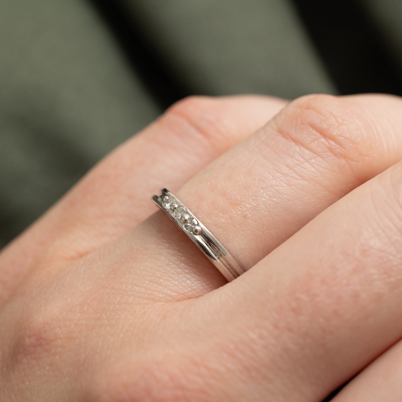 Three Stone Diamond Band | 0.07ctw | SZ 6