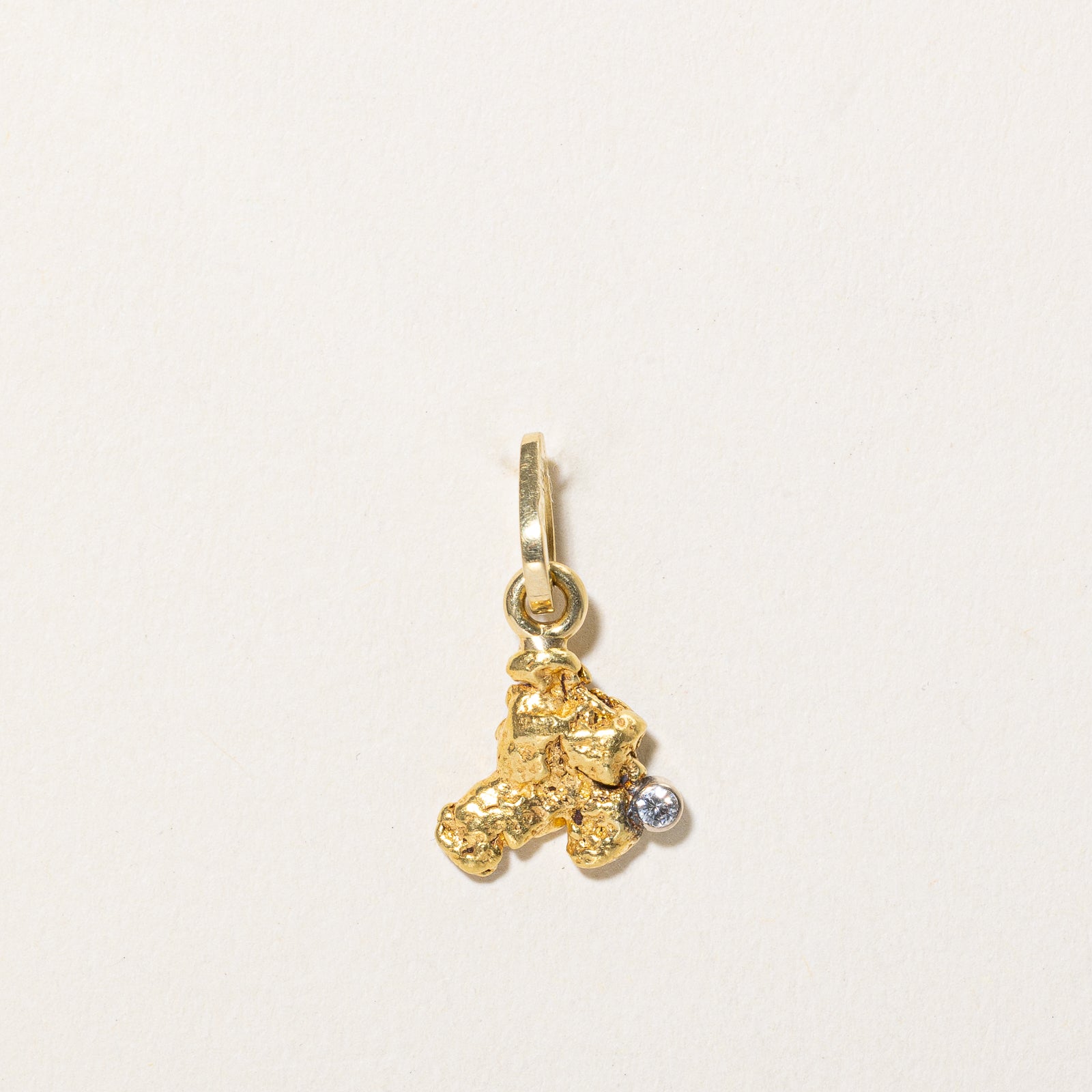 Diamond & Nugget Pendant | 0.02ct