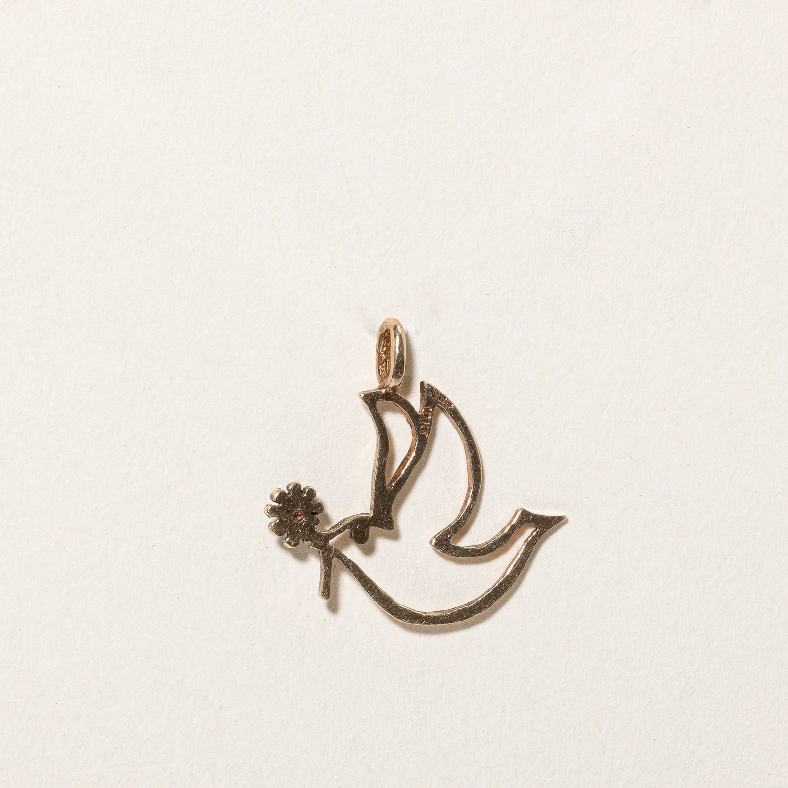 Diamond Bird Pendant | 0.015ct