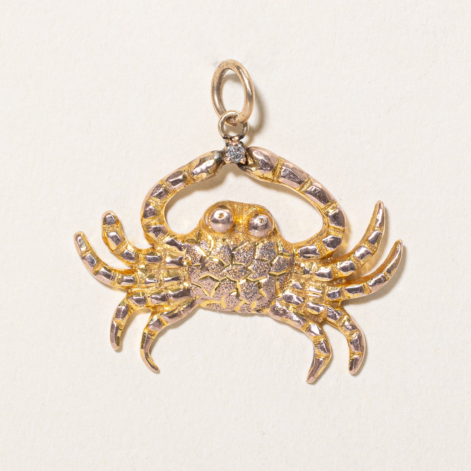 Diamond Crab Pendant | 0.015ct